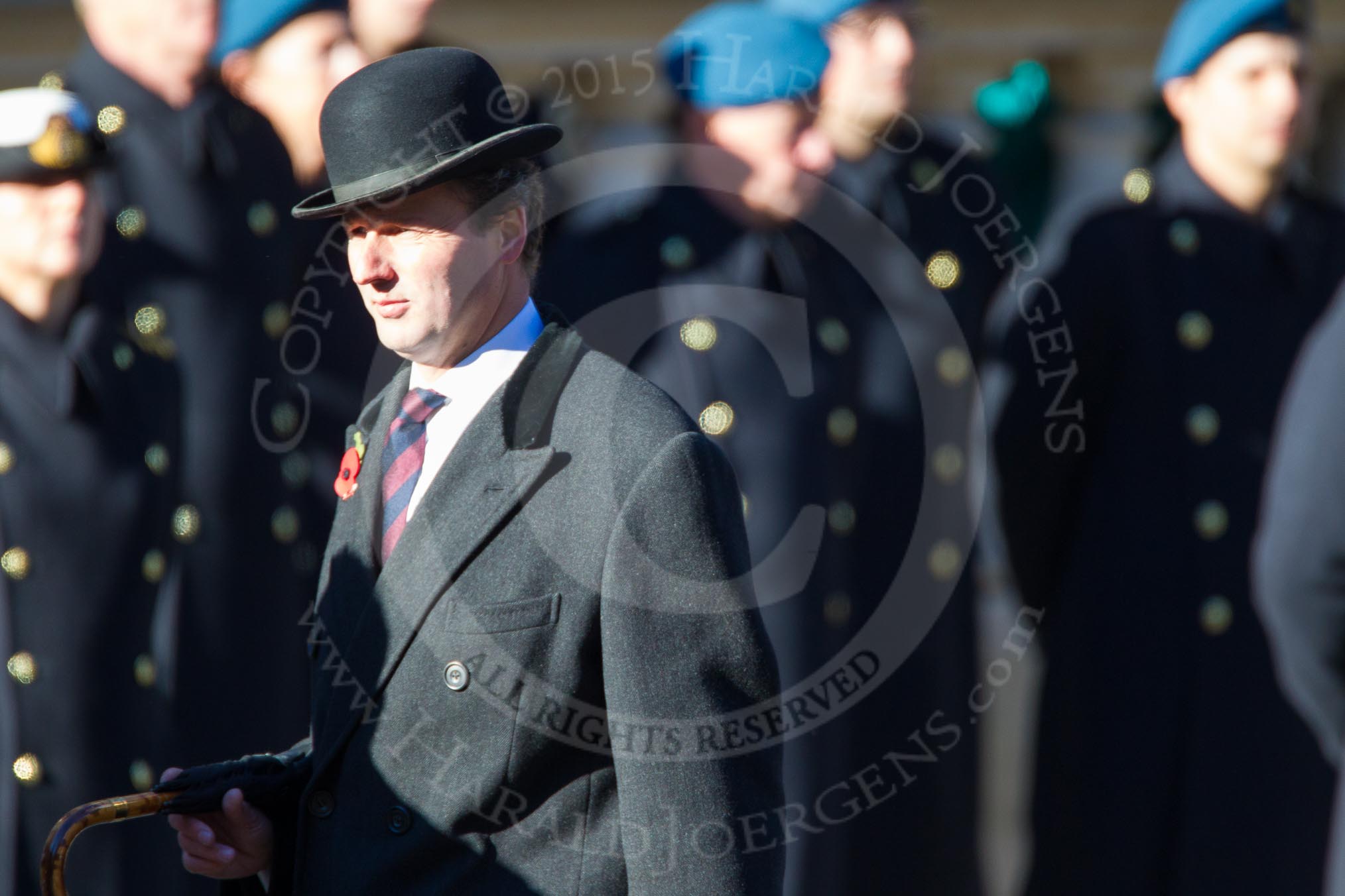 Remembrance Sunday Cenotaph March Past 2013: D34 - Walking With The Wounded. Here Fergus Williams, Director of Operations WWTW..
Press stand opposite the Foreign Office building, Whitehall, London SW1,
London,
Greater London,
United Kingdom,
on 10 November 2013 at 11:44, image #315