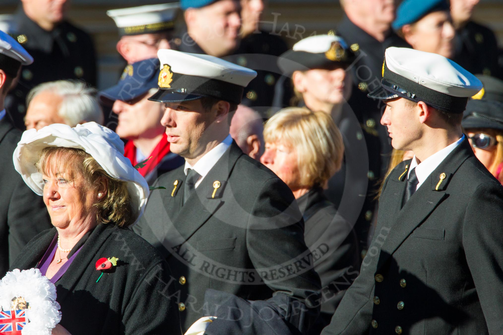 Remembrance Sunday Cenotaph March Past 2013: E1 - Merchant Navy Association..
Press stand opposite the Foreign Office building, Whitehall, London SW1,
London,
Greater London,
United Kingdom,
on 10 November 2013 at 11:44, image #326