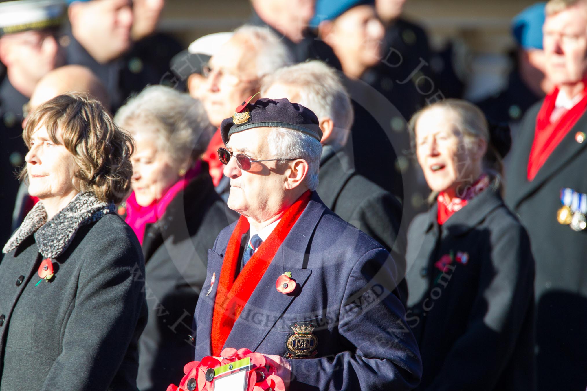 Remembrance Sunday Cenotaph March Past 2013: E1 - Merchant Navy Association..
Press stand opposite the Foreign Office building, Whitehall, London SW1,
London,
Greater London,
United Kingdom,
on 10 November 2013 at 11:44, image #339