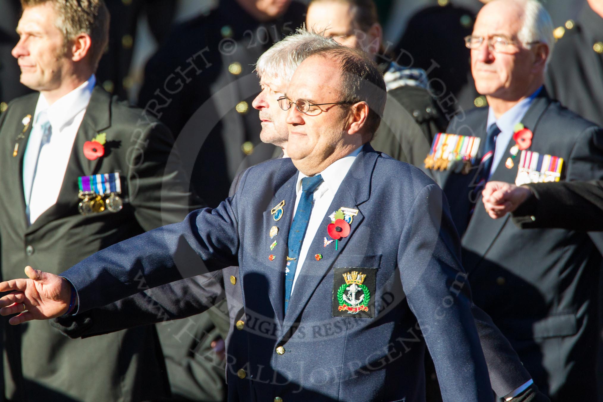 Remembrance Sunday Cenotaph March Past 2013: E2 - Royal Naval Association..
Press stand opposite the Foreign Office building, Whitehall, London SW1,
London,
Greater London,
United Kingdom,
on 10 November 2013 at 11:44, image #357