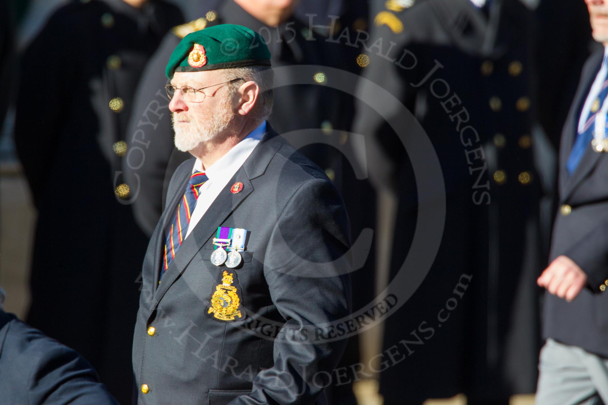 Remembrance Sunday Cenotaph March Past 2013: E3 - Royal Marines Association..
Press stand opposite the Foreign Office building, Whitehall, London SW1,
London,
Greater London,
United Kingdom,
on 10 November 2013 at 11:45, image #393