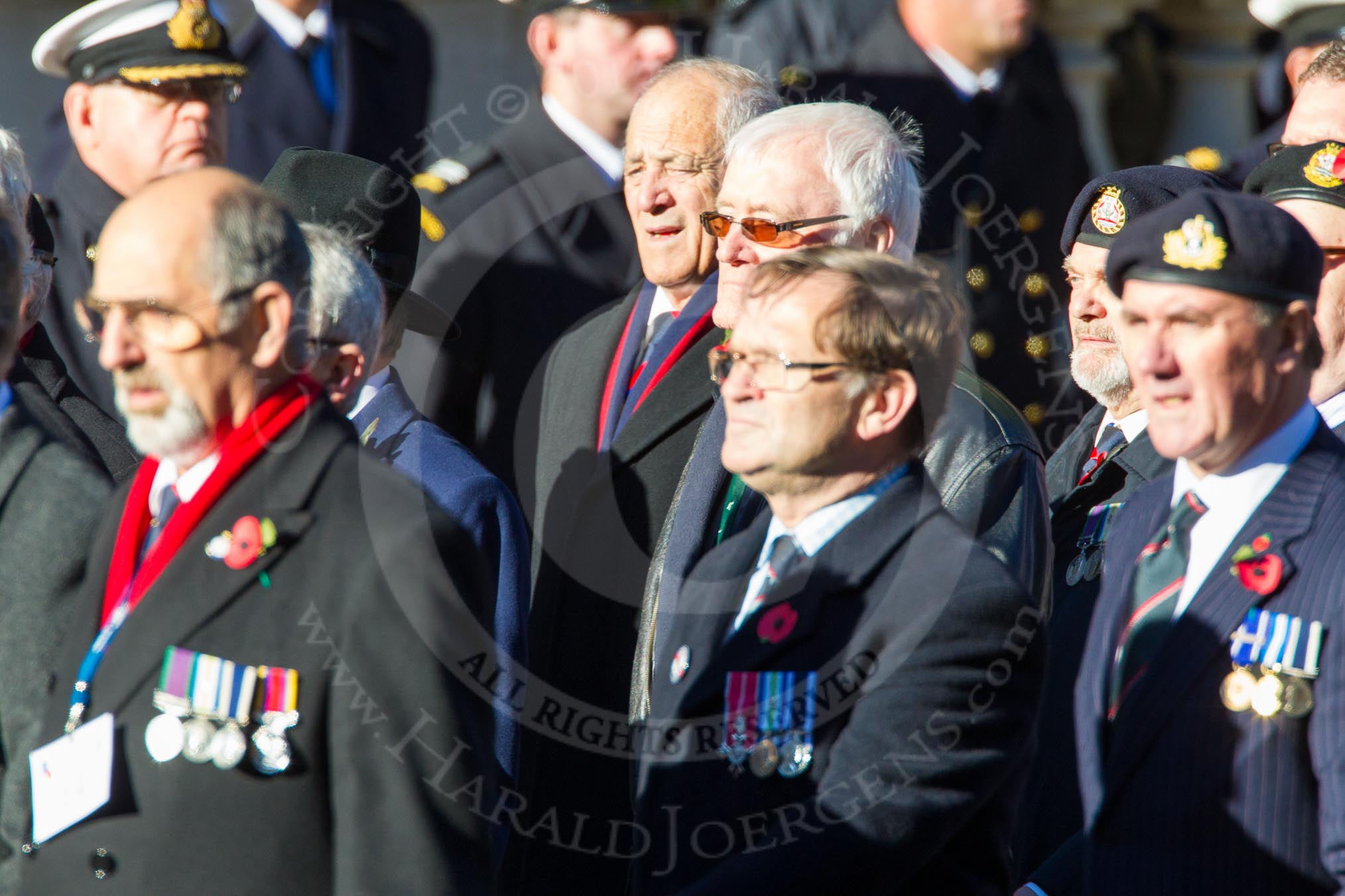 Remembrance Sunday Cenotaph March Past 2013: E4 - Aircraft Handlers Association..
Press stand opposite the Foreign Office building, Whitehall, London SW1,
London,
Greater London,
United Kingdom,
on 10 November 2013 at 11:45, image #398