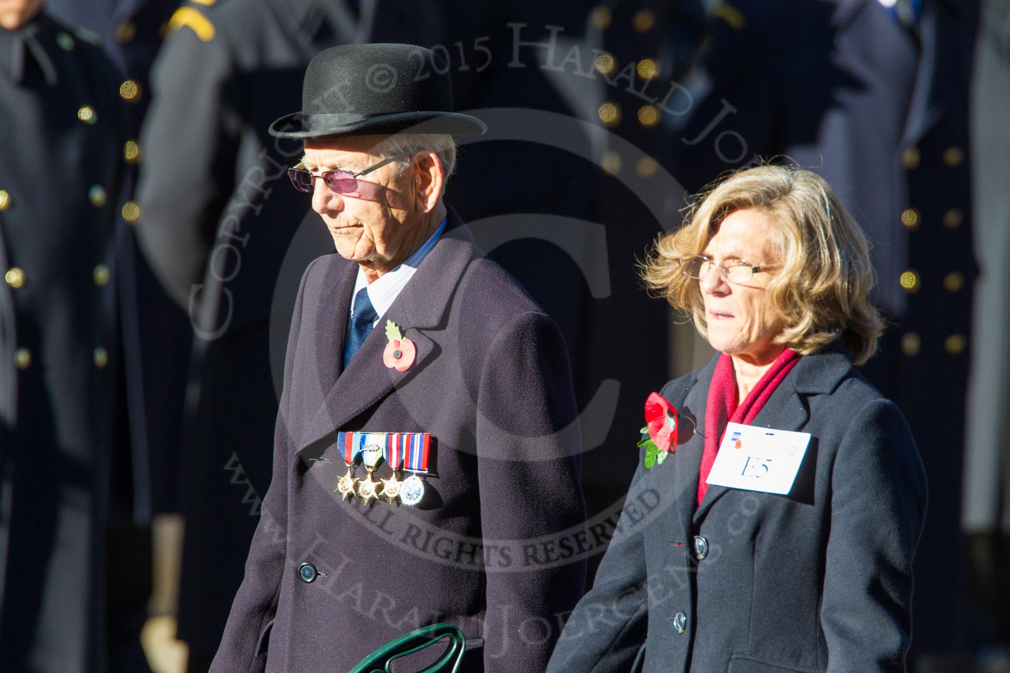 Remembrance Sunday Cenotaph March Past 2013: E4 - Aircraft Handlers Association..
Press stand opposite the Foreign Office building, Whitehall, London SW1,
London,
Greater London,
United Kingdom,
on 10 November 2013 at 11:45, image #408