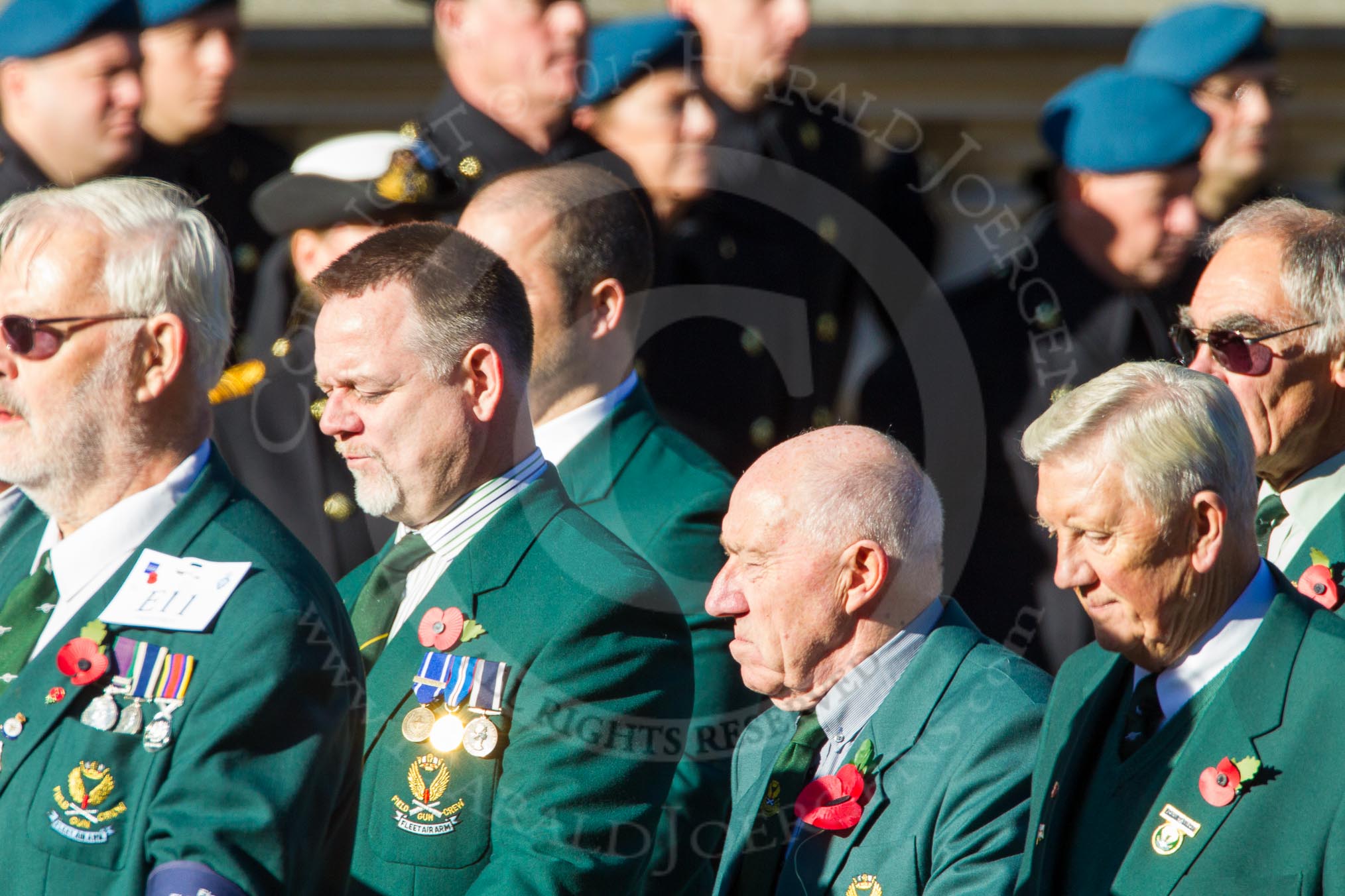 Remembrance Sunday Cenotaph March Past 2013: E11 - Fleet Air Arm Field Gun Association..
Press stand opposite the Foreign Office building, Whitehall, London SW1,
London,
Greater London,
United Kingdom,
on 10 November 2013 at 11:45, image #454