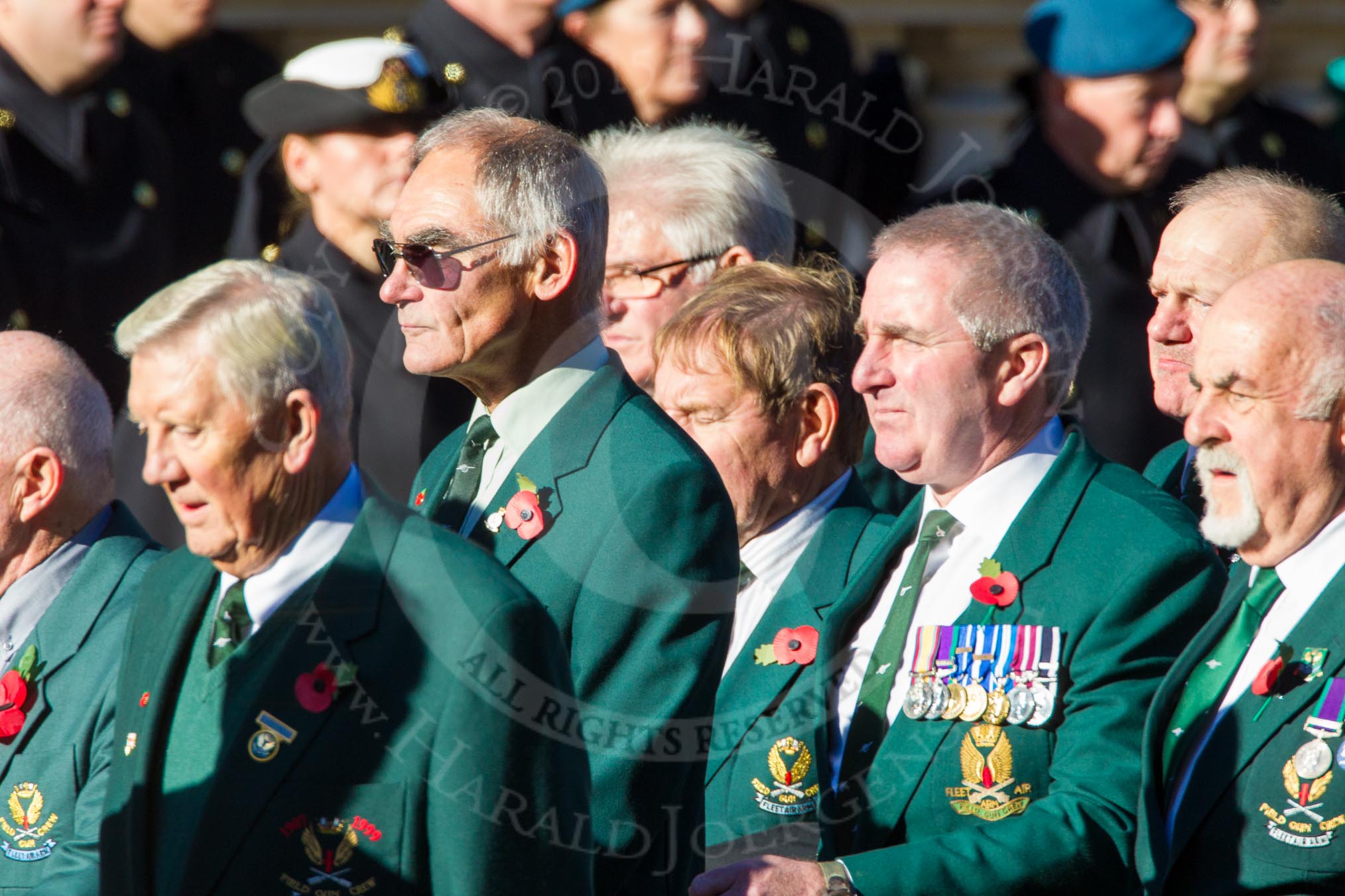Remembrance Sunday Cenotaph March Past 2013: E11 - Fleet Air Arm Field Gun Association..
Press stand opposite the Foreign Office building, Whitehall, London SW1,
London,
Greater London,
United Kingdom,
on 10 November 2013 at 11:45, image #455