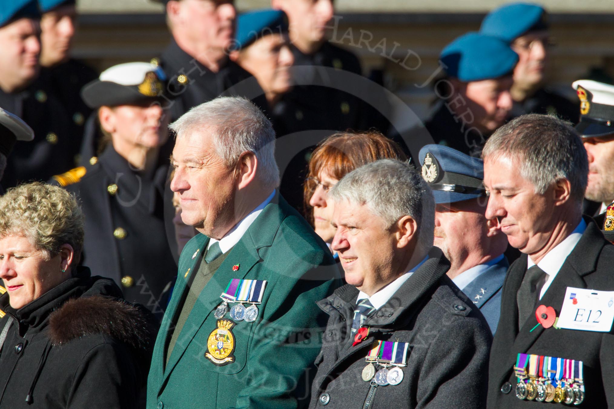 Remembrance Sunday Cenotaph March Past 2013: E12 - Fleet Air Arm Junglie Association..
Press stand opposite the Foreign Office building, Whitehall, London SW1,
London,
Greater London,
United Kingdom,
on 10 November 2013 at 11:45, image #462