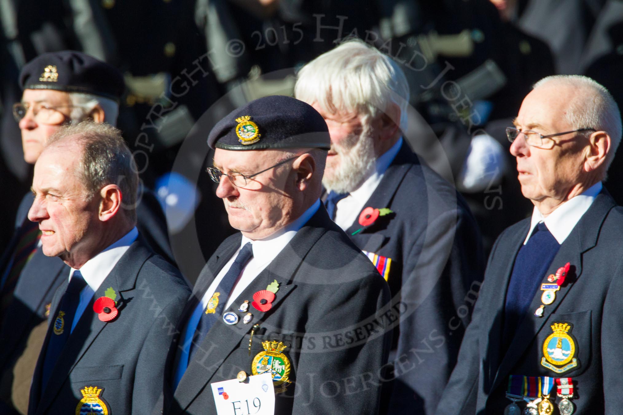 Photo 1311101146371D49027HaraldJoergens Remembrance Sunday Cenotaph March Past 2013: E19 - HMS Bulwark, Albion & Centaur Association..
Press stand opposite the Foreign Office building, Whitehall, London SW1,
London,
Greater London,
United Kingdom,
on 10 November 2013 at 11:46, image #489