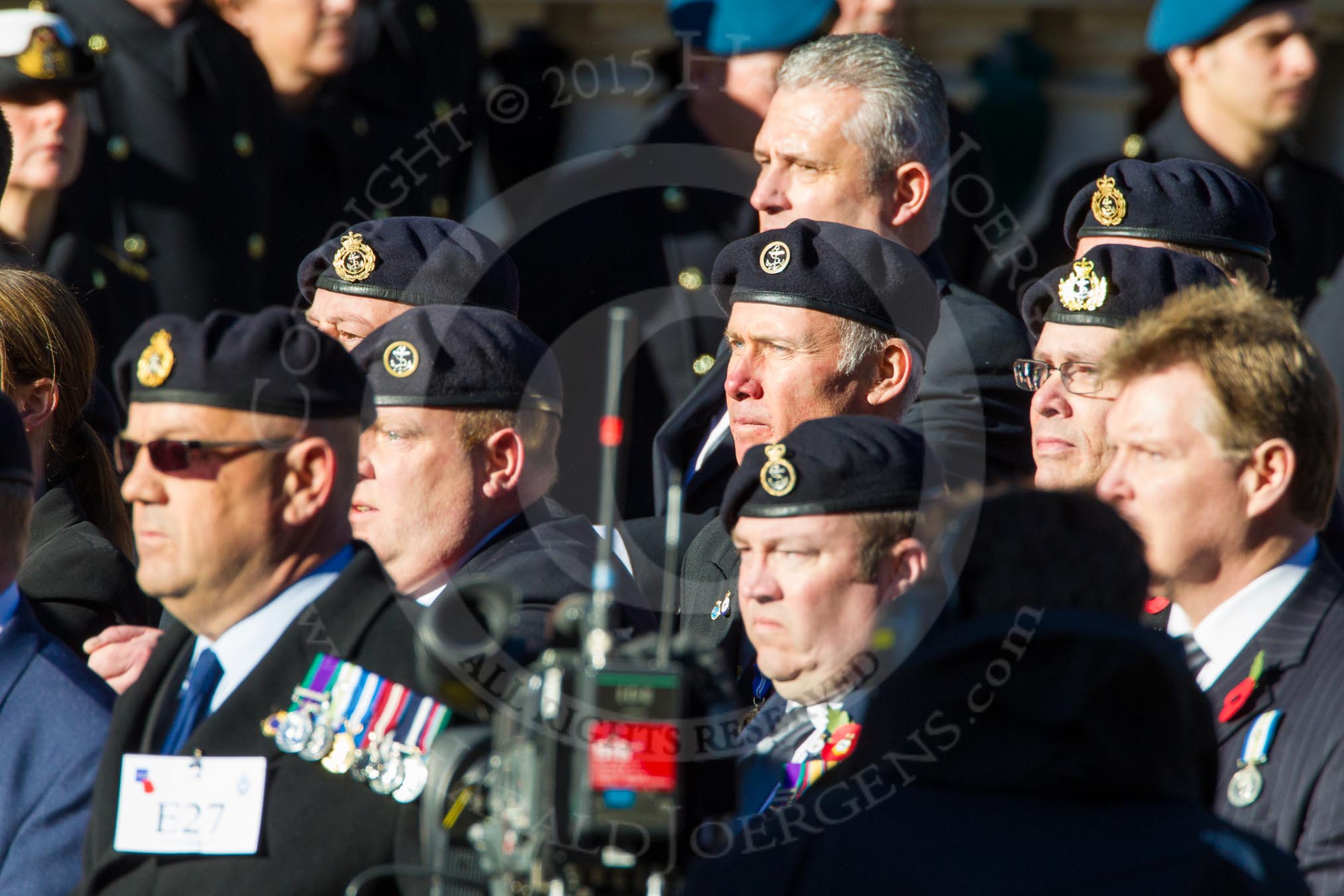 Remembrance Sunday Cenotaph March Past 2013: E27 - Type 42 Association..
Press stand opposite the Foreign Office building, Whitehall, London SW1,
London,
Greater London,
United Kingdom,
on 10 November 2013 at 11:47, image #561