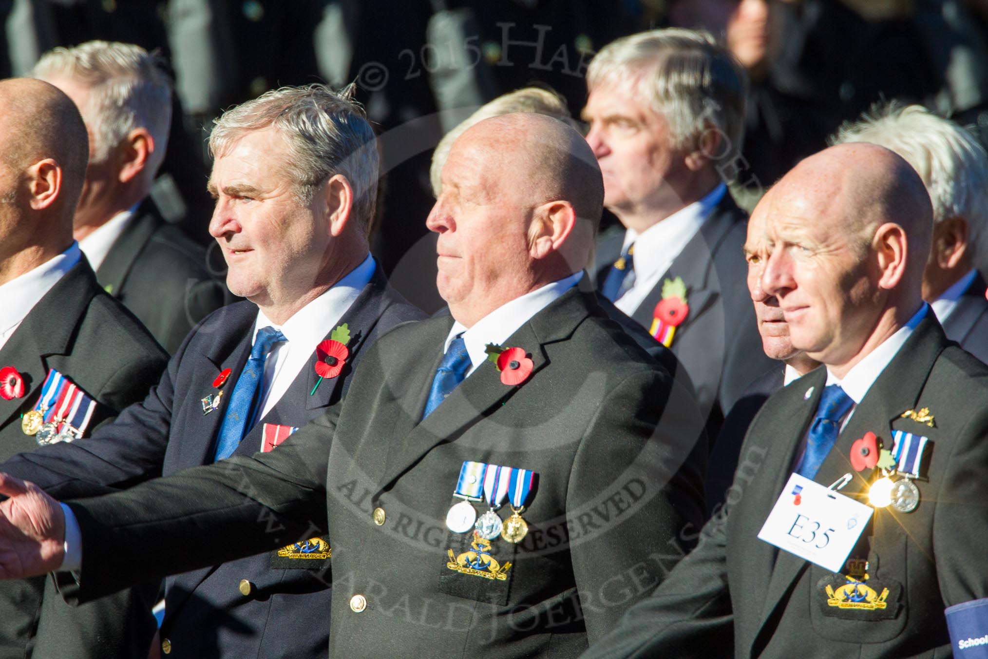 Remembrance Sunday Cenotaph March Past 2013: E35 - Royal Navy School of Physical Training..
Press stand opposite the Foreign Office building, Whitehall, London SW1,
London,
Greater London,
United Kingdom,
on 10 November 2013 at 11:48, image #655