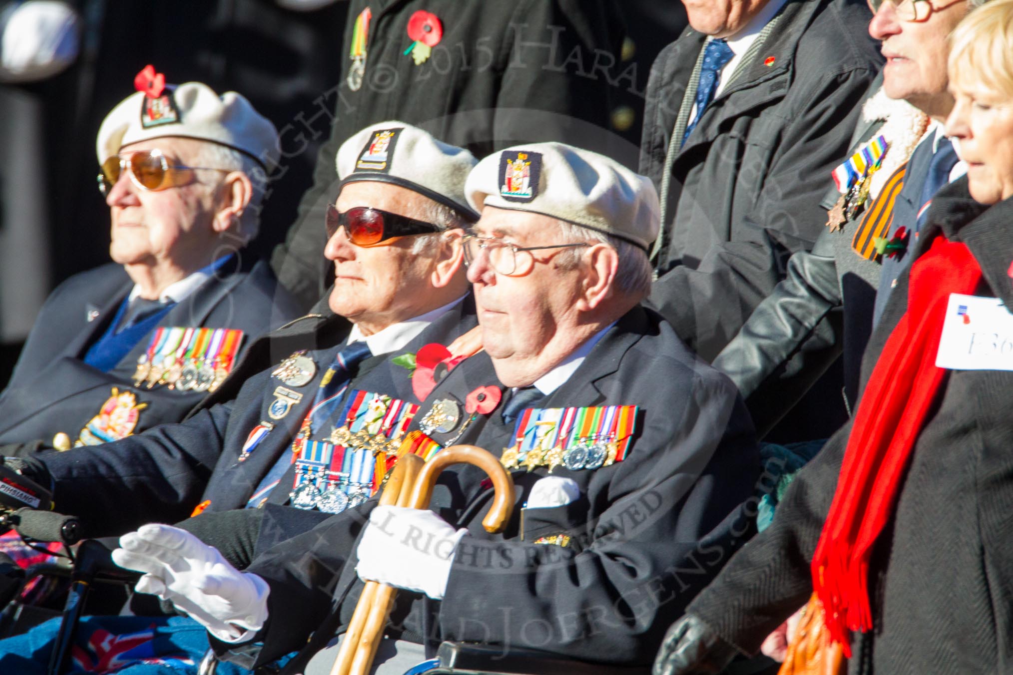 Remembrance Sunday Cenotaph March Past 2013: E36 - Russian Convoy Club..
Press stand opposite the Foreign Office building, Whitehall, London SW1,
London,
Greater London,
United Kingdom,
on 10 November 2013 at 11:48, image #664