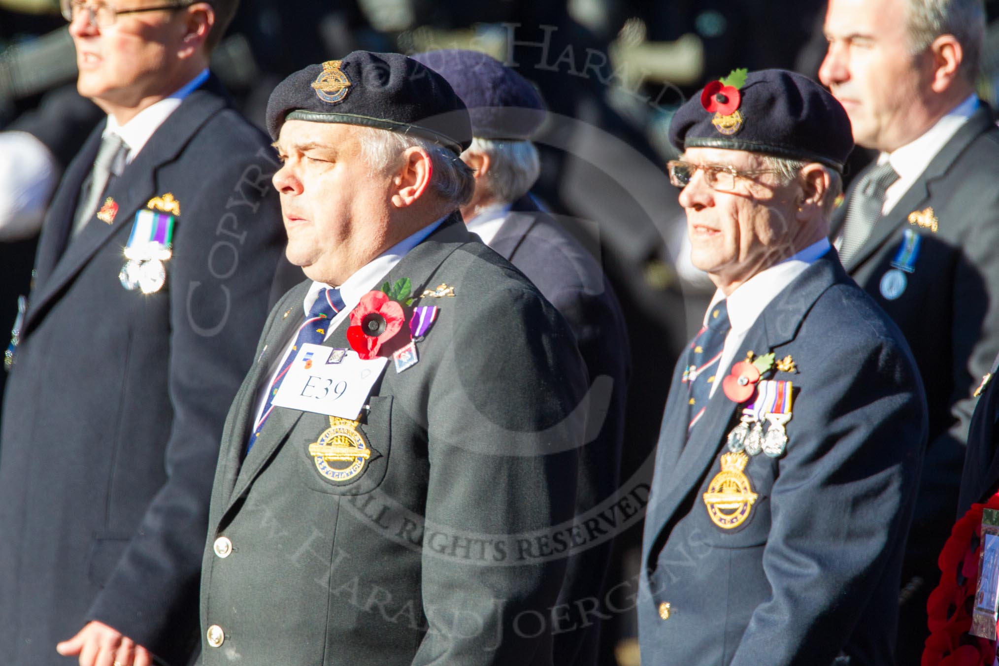 Remembrance Sunday Cenotaph March Past 2013: E39 - Submariners Association..
Press stand opposite the Foreign Office building, Whitehall, London SW1,
London,
Greater London,
United Kingdom,
on 10 November 2013 at 11:49, image #683