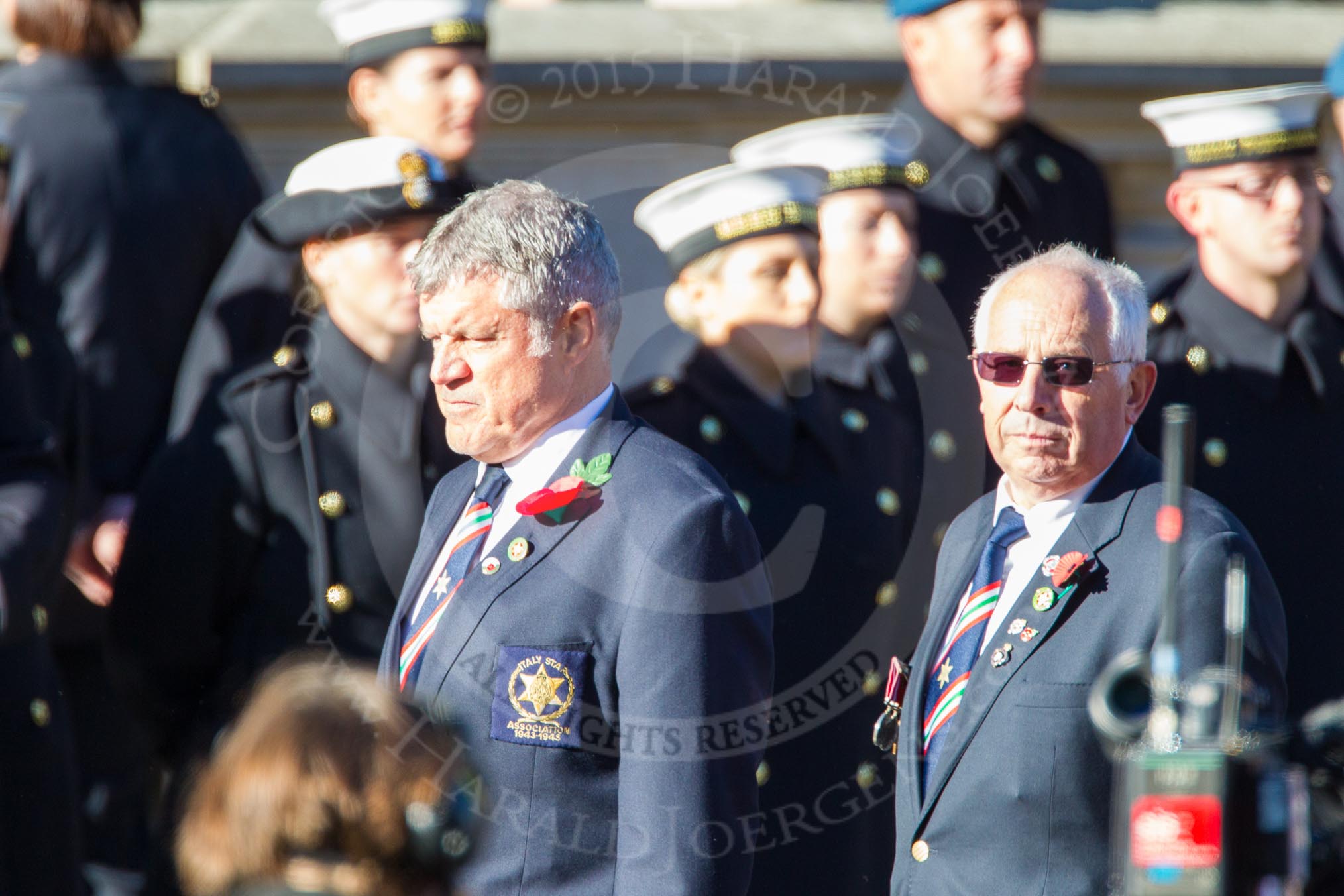 Remembrance Sunday Cenotaph March Past 2013: F5 - Italy Star Association..
Press stand opposite the Foreign Office building, Whitehall, London SW1,
London,
Greater London,
United Kingdom,
on 10 November 2013 at 11:50, image #773