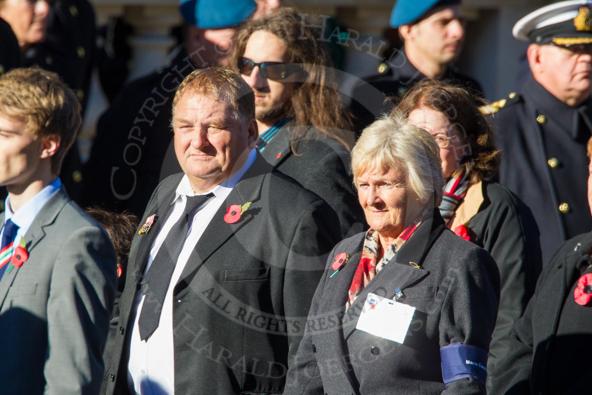 Remembrance Sunday Cenotaph March Past 2013: F6 - Monte Cassino Society..
Press stand opposite the Foreign Office building, Whitehall, London SW1,
London,
Greater London,
United Kingdom,
on 10 November 2013 at 11:50, image #781