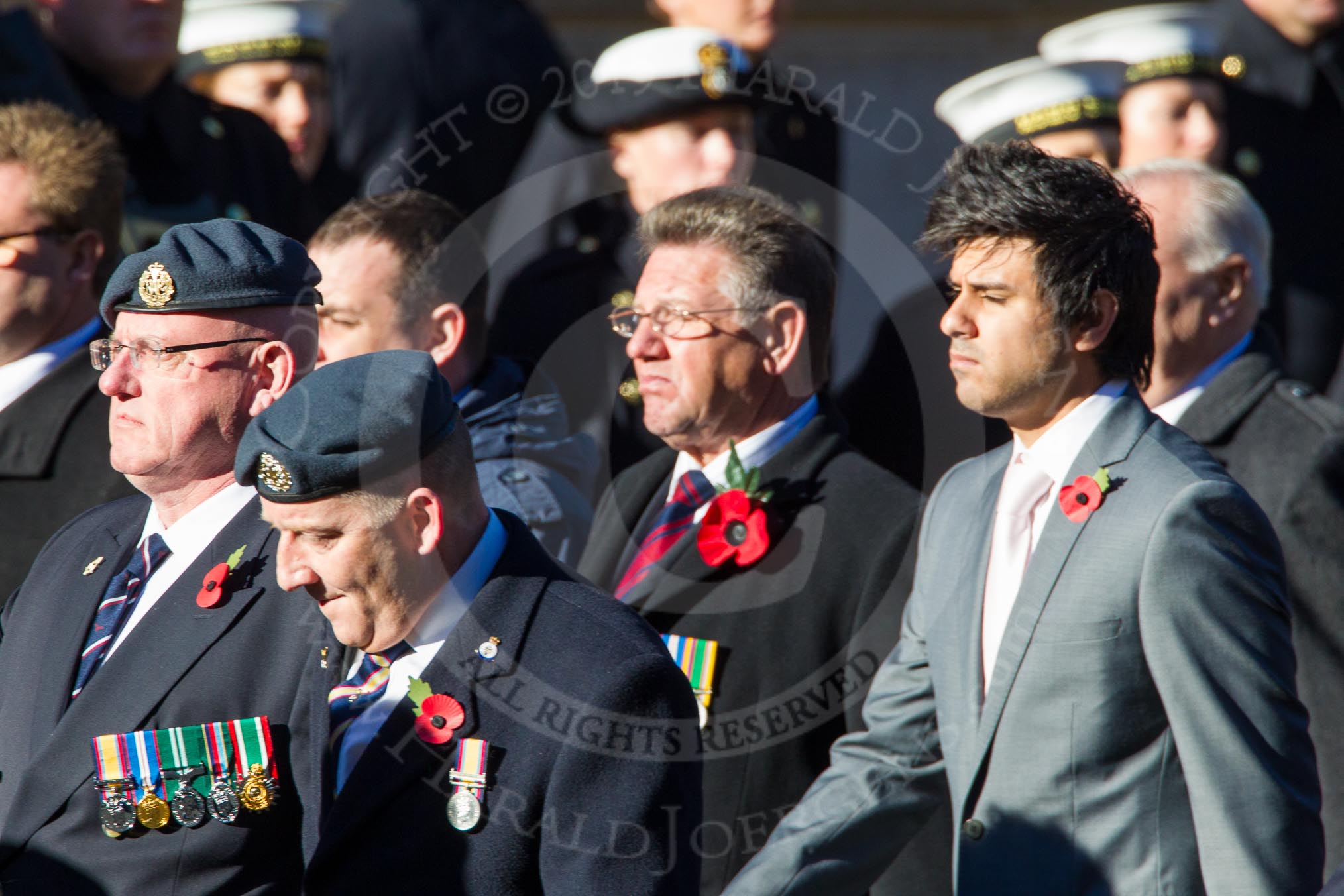 Remembrance Sunday Cenotaph March Past 2013: F9 - National Gulf Veterans & Families Association..
Press stand opposite the Foreign Office building, Whitehall, London SW1,
London,
Greater London,
United Kingdom,
on 10 November 2013 at 11:51, image #824