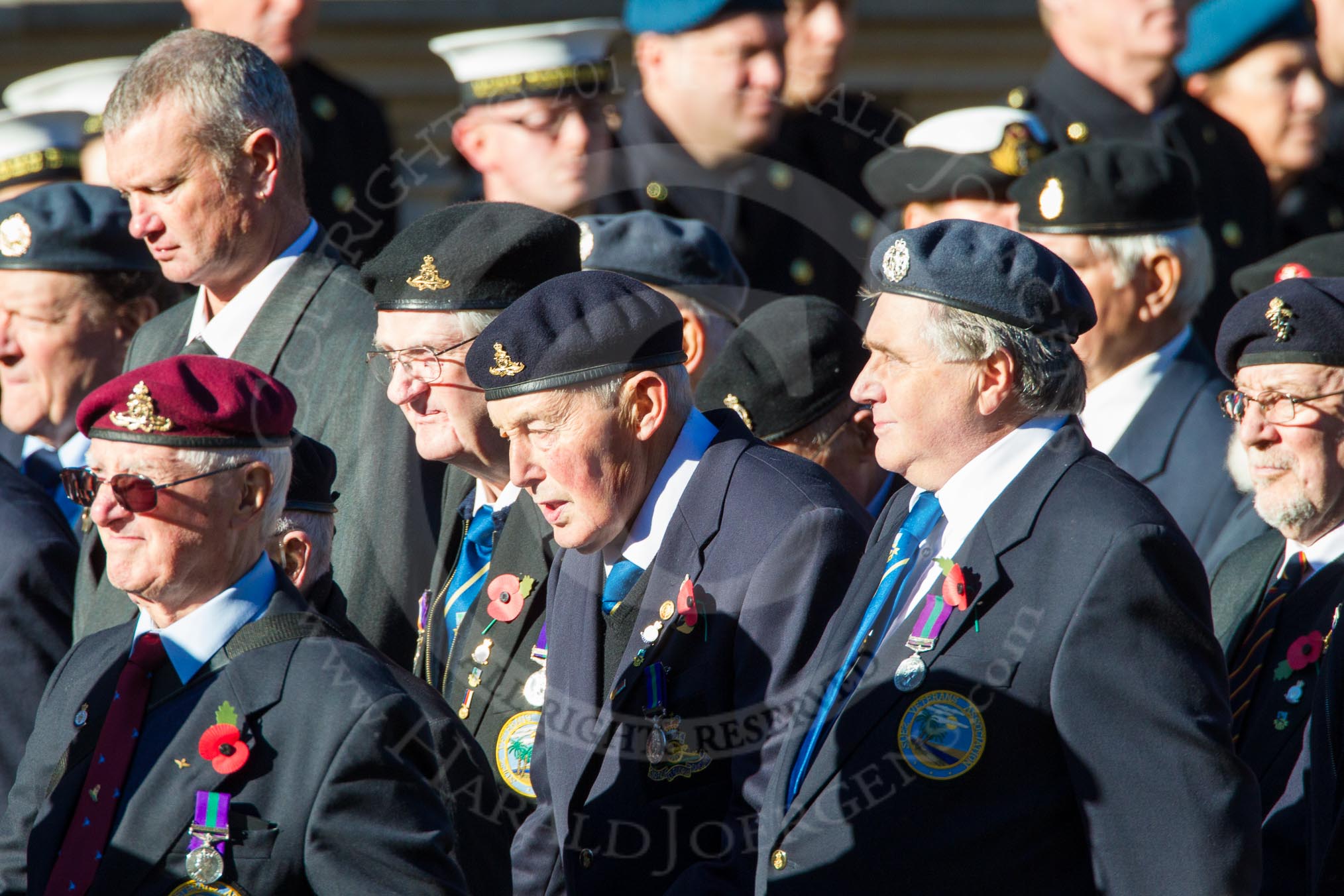 Remembrance Sunday Cenotaph March Past 2013: F15 - Suez Veterans Association..
Press stand opposite the Foreign Office building, Whitehall, London SW1,
London,
Greater London,
United Kingdom,
on 10 November 2013 at 11:52, image #871