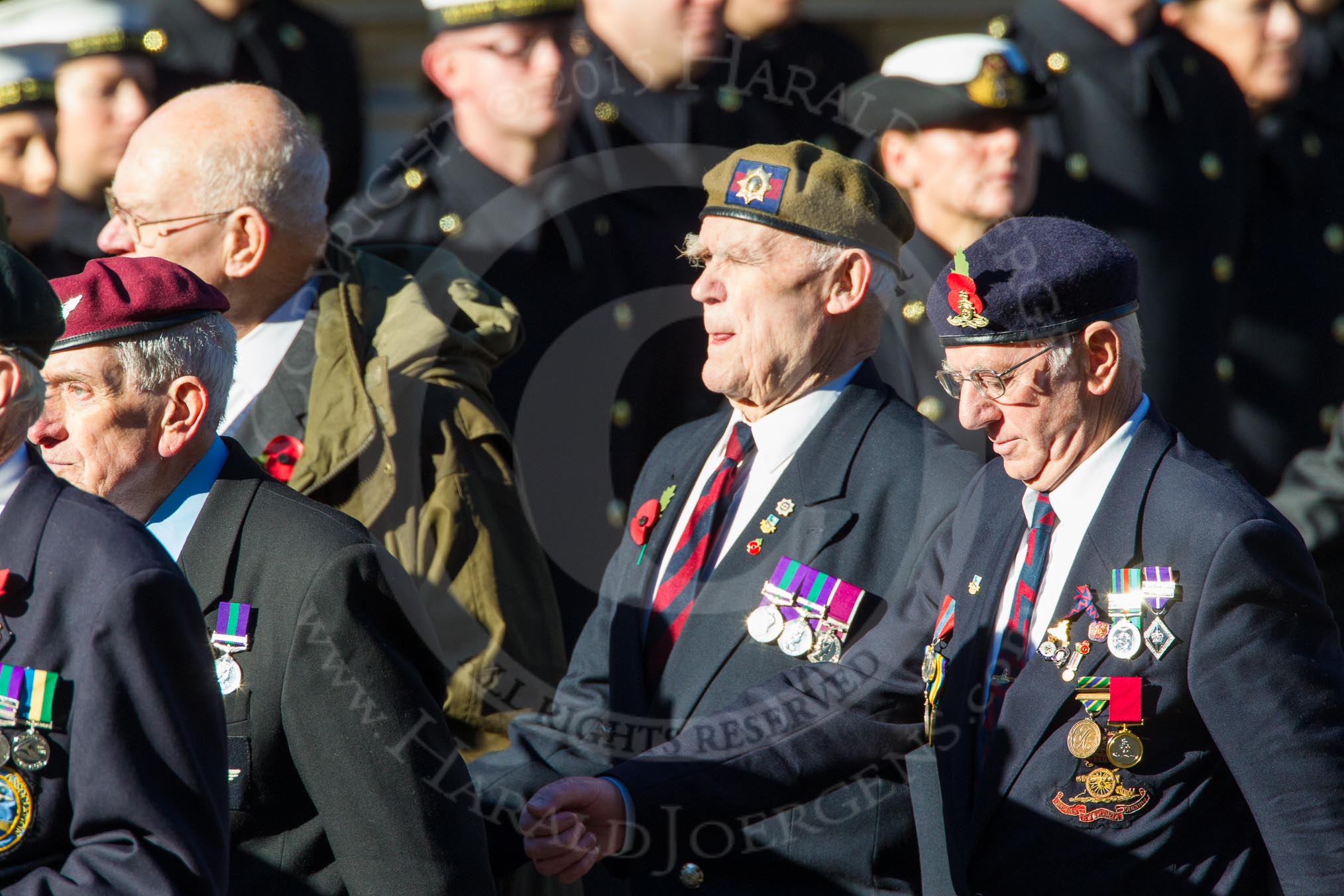 Remembrance Sunday Cenotaph March Past 2013: F15 - Suez Veterans Association..
Press stand opposite the Foreign Office building, Whitehall, London SW1,
London,
Greater London,
United Kingdom,
on 10 November 2013 at 11:52, image #878