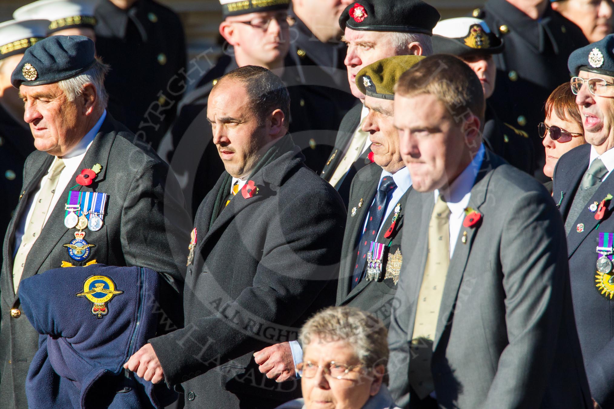 Remembrance Sunday Cenotaph March Past 2013: F16 - Aden Veterans Association..
Press stand opposite the Foreign Office building, Whitehall, London SW1,
London,
Greater London,
United Kingdom,
on 10 November 2013 at 11:52, image #883