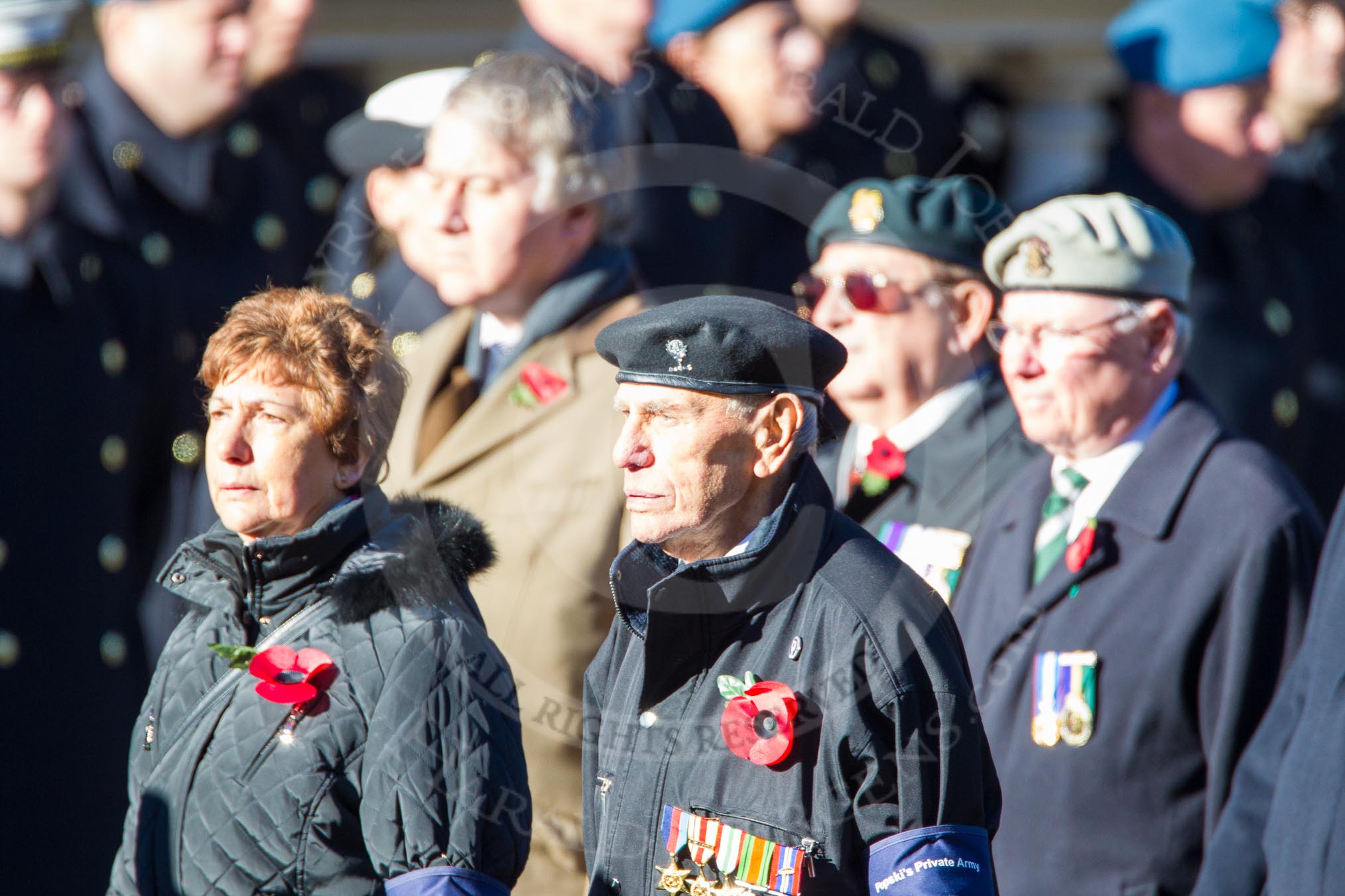 Remembrance Sunday Cenotaph March Past 2013: F20 - Popski's Private Army..
Press stand opposite the Foreign Office building, Whitehall, London SW1,
London,
Greater London,
United Kingdom,
on 10 November 2013 at 11:53, image #949