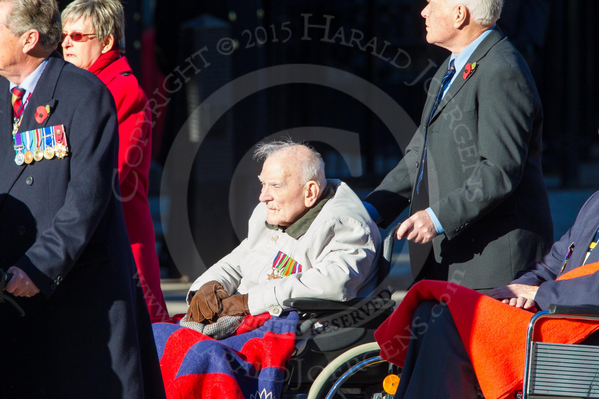 Remembrance Sunday Cenotaph March Past 2013.
Press stand opposite the Foreign Office building, Whitehall, London SW1,
London,
Greater London,
United Kingdom,
on 10 November 2013 at 11:54, image #995