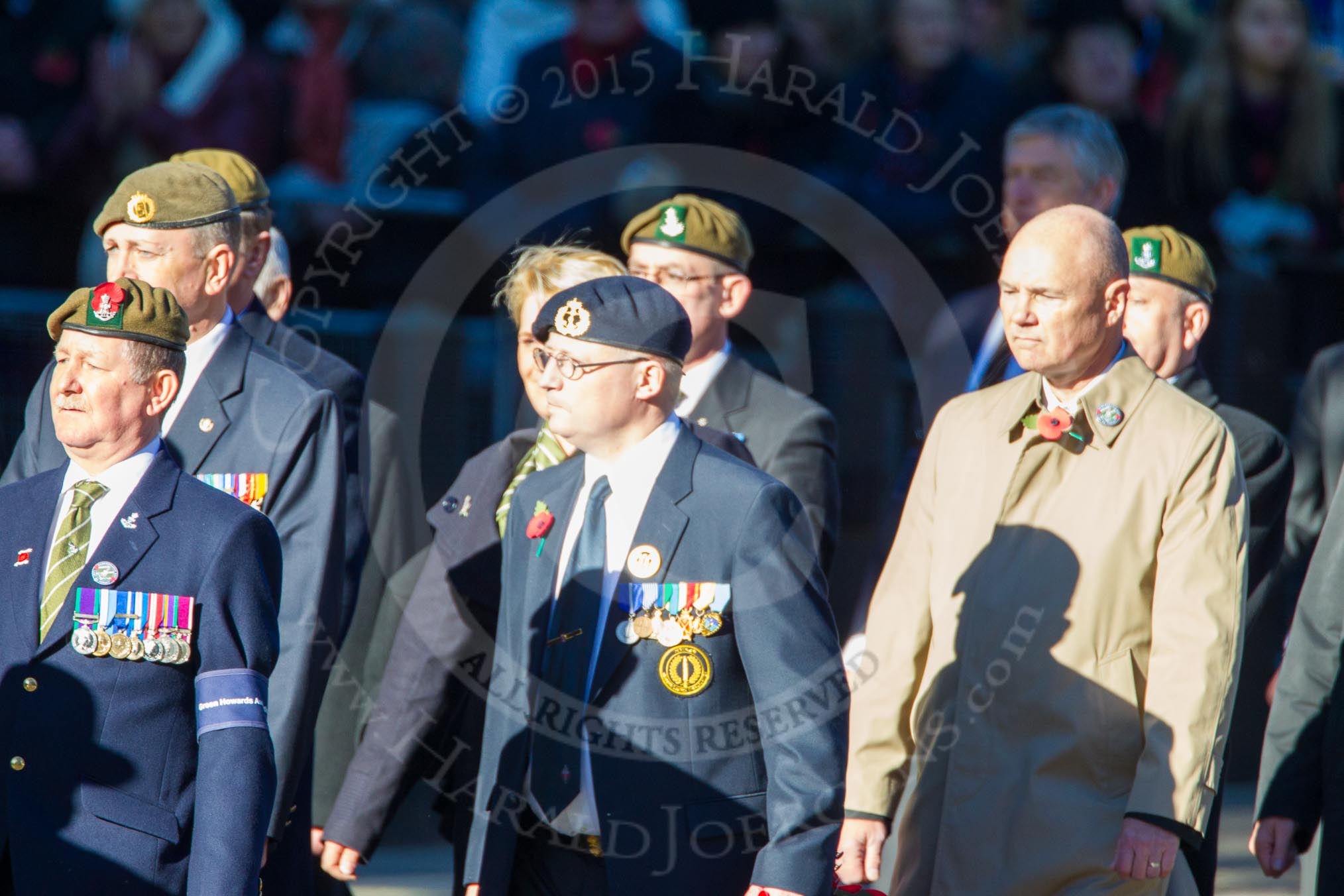 Remembrance Sunday Cenotaph March Past 2013: A4 - Green Howards Association..
Press stand opposite the Foreign Office building, Whitehall, London SW1,
London,
Greater London,
United Kingdom,
on 10 November 2013 at 11:55, image #1040
