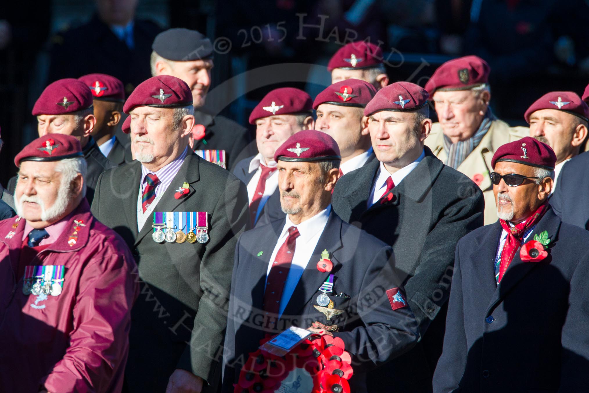Remembrance Sunday Cenotaph March Past 2013: A17 - Parachute Regimental Association..
Press stand opposite the Foreign Office building, Whitehall, London SW1,
London,
Greater London,
United Kingdom,
on 10 November 2013 at 11:57, image #1173
