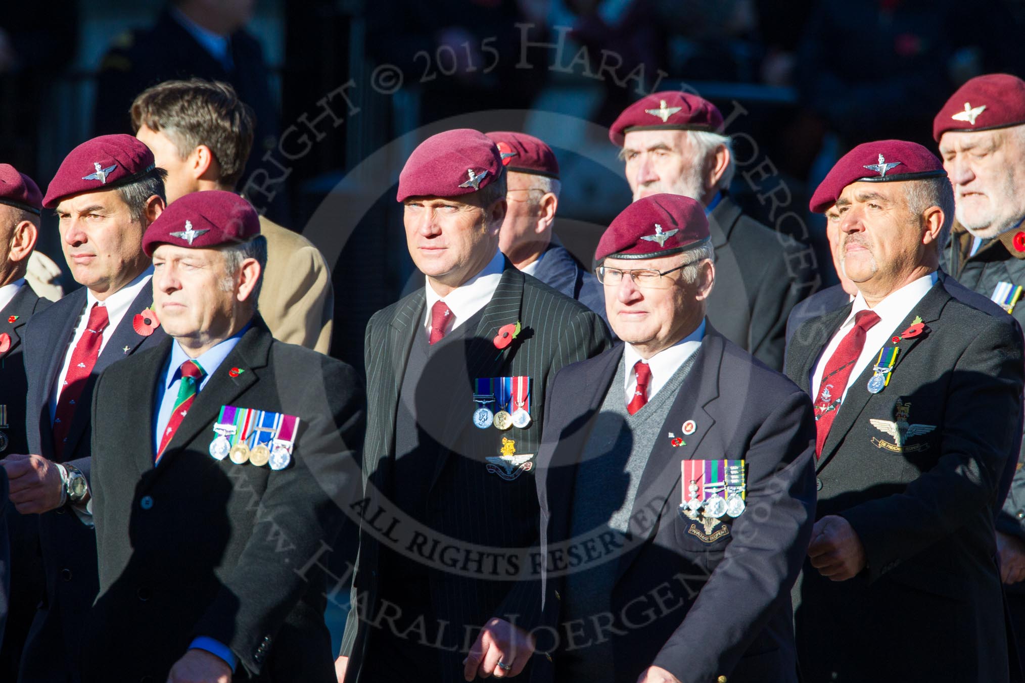 Remembrance Sunday Cenotaph March Past 2013: A17 - Parachute Regimental Association..
Press stand opposite the Foreign Office building, Whitehall, London SW1,
London,
Greater London,
United Kingdom,
on 10 November 2013 at 11:57, image #1176