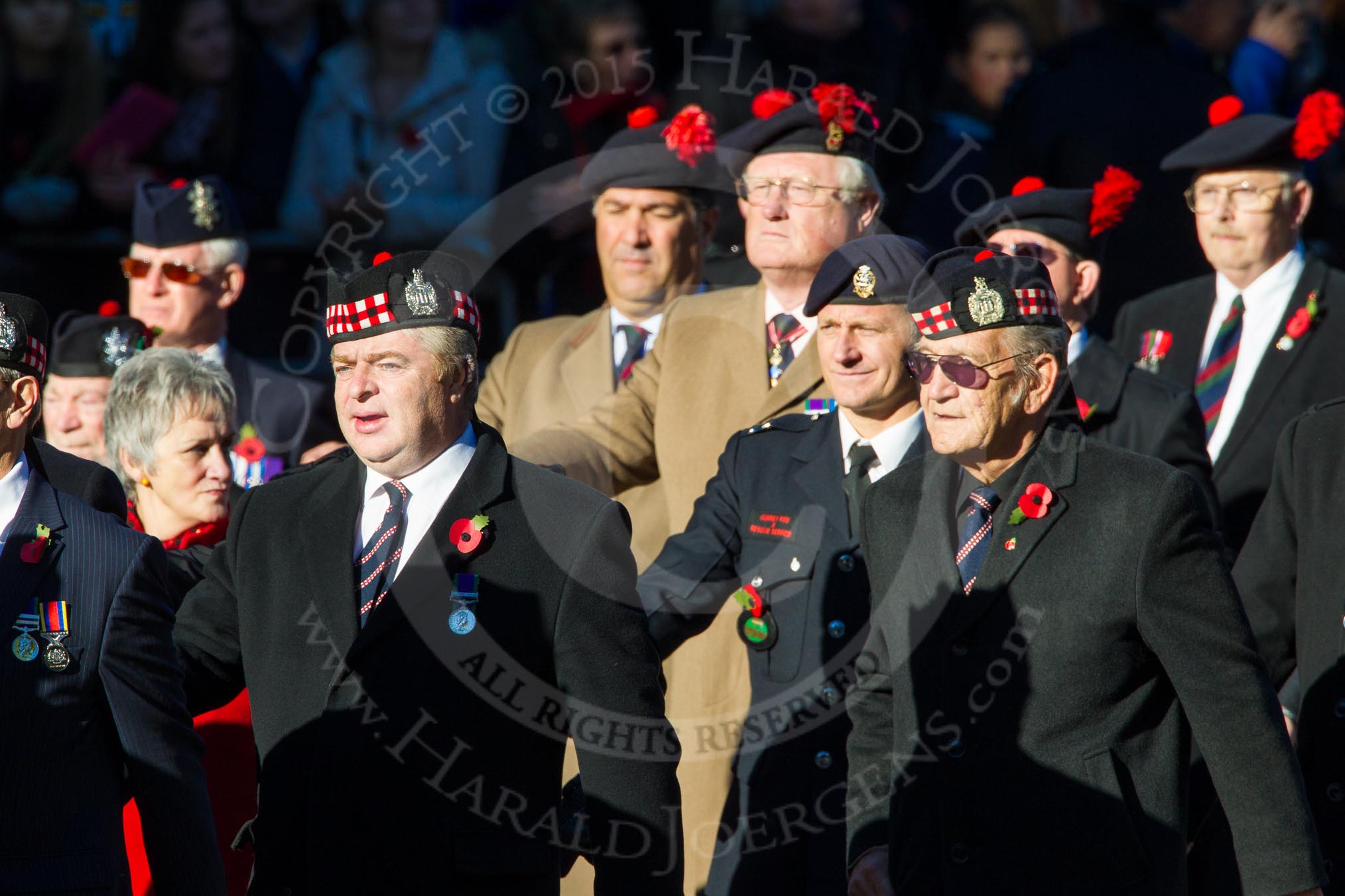 Remembrance Sunday Cenotaph March Past 2013: A20 - King's Own Scottish Borderers..
Press stand opposite the Foreign Office building, Whitehall, London SW1,
London,
Greater London,
United Kingdom,
on 10 November 2013 at 11:57, image #1201