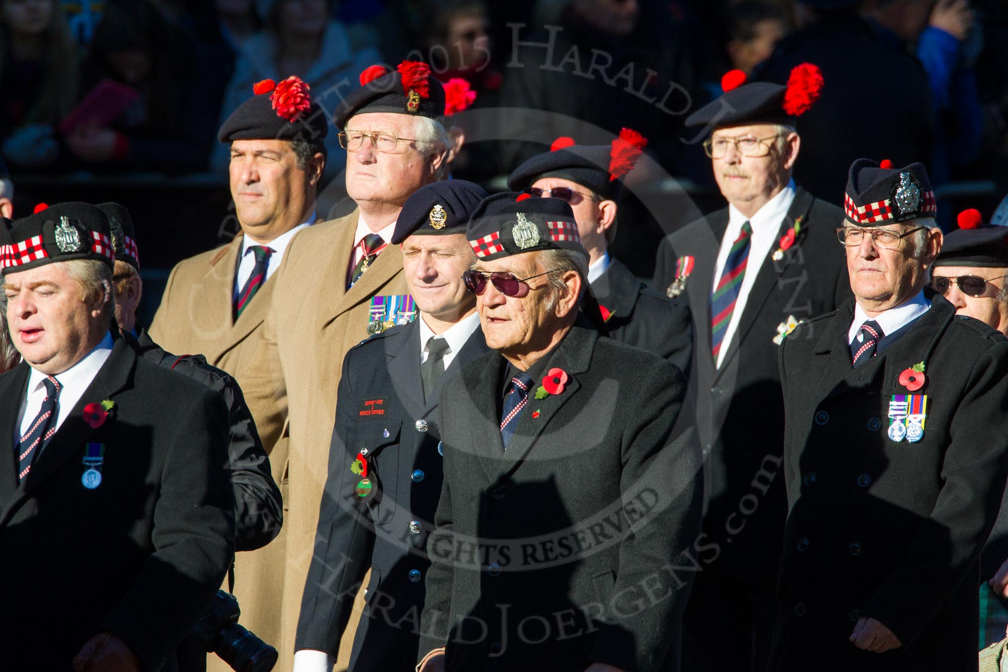 Remembrance Sunday Cenotaph March Past 2013: A20 - King's Own Scottish Borderers..
Press stand opposite the Foreign Office building, Whitehall, London SW1,
London,
Greater London,
United Kingdom,
on 10 November 2013 at 11:57, image #1202