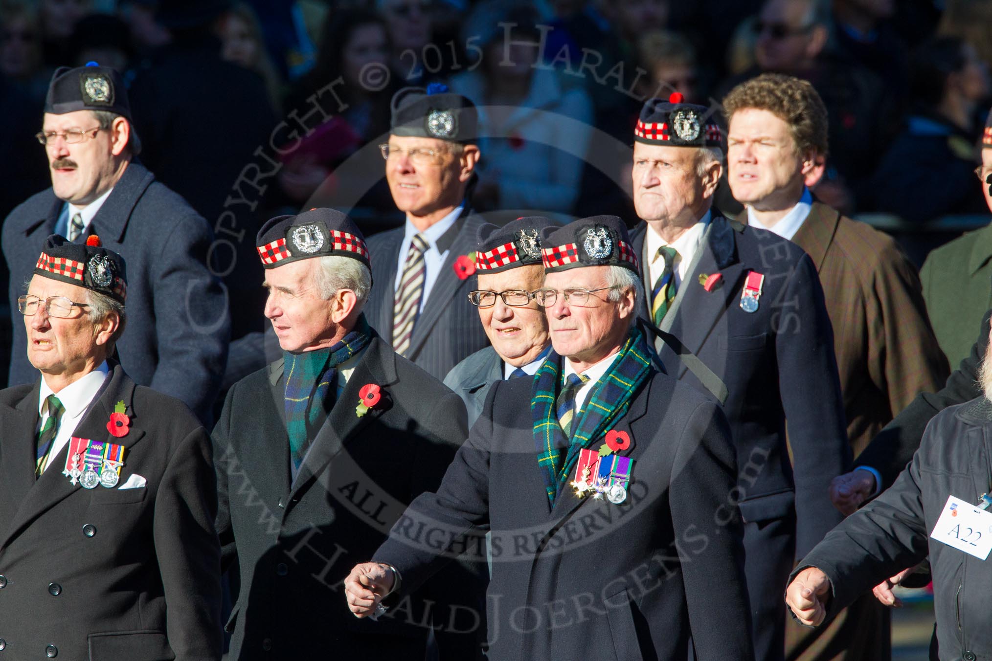 Remembrance Sunday Cenotaph March Past 2013: A22 - Gordon Highlanders Association..
Press stand opposite the Foreign Office building, Whitehall, London SW1,
London,
Greater London,
United Kingdom,
on 10 November 2013 at 11:57, image #1211