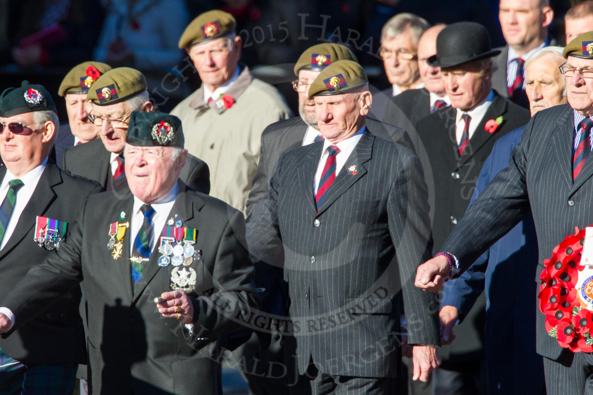 Photo 1311101157571D40292HaraldJoergens Remembrance Sunday Cenotaph March Past 2013: A24 - The Cameronians (Scottish Rifles)..
Press stand opposite the Foreign Office building, Whitehall, London SW1,
London,
Greater London,
United Kingdom,
on 10 November 2013 at 11:57, image #1228