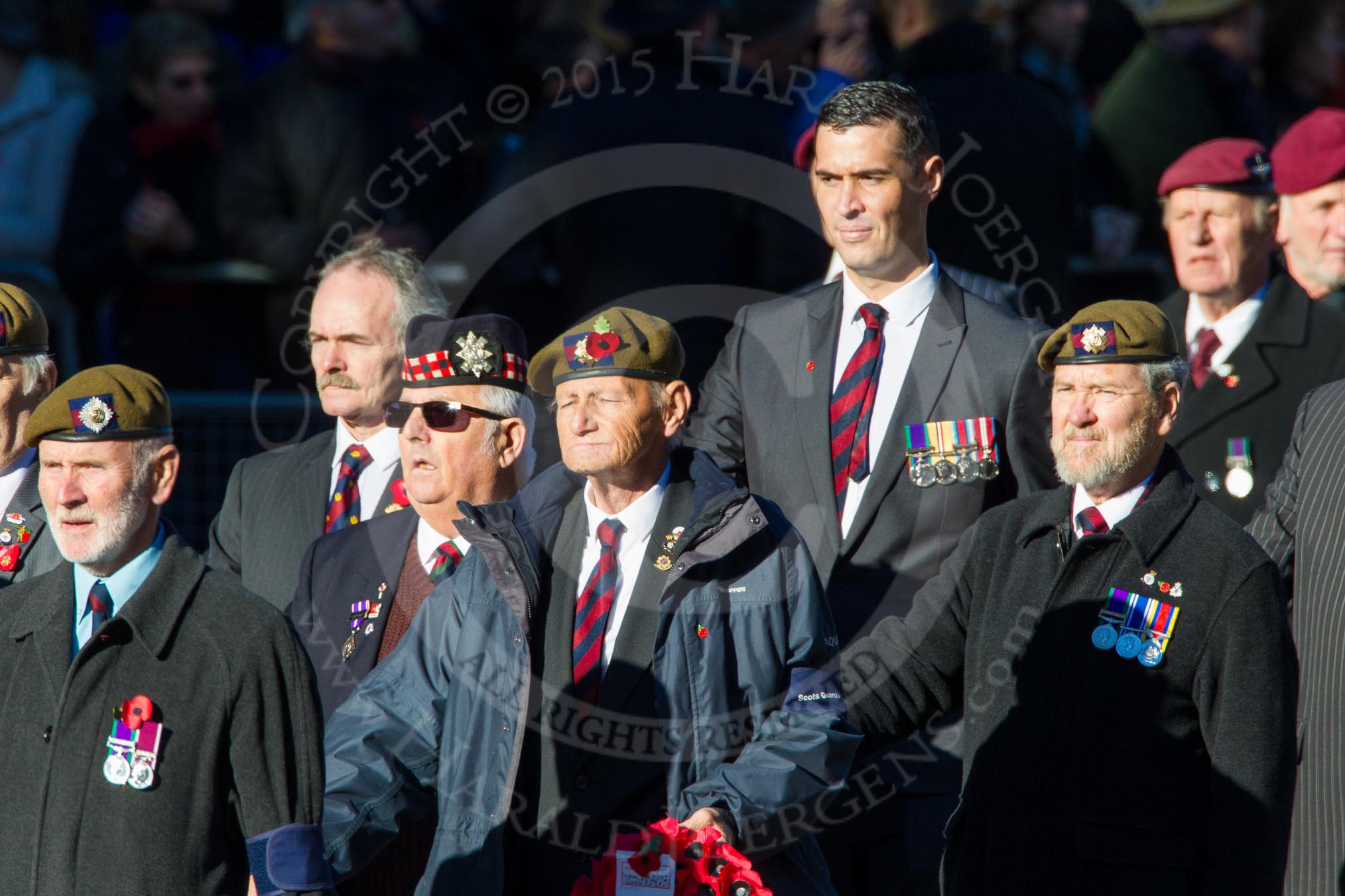 Remembrance Sunday Cenotaph March Past 2013: A27 - Scots Guards Association..
Press stand opposite the Foreign Office building, Whitehall, London SW1,
London,
Greater London,
United Kingdom,
on 10 November 2013 at 11:58, image #1247