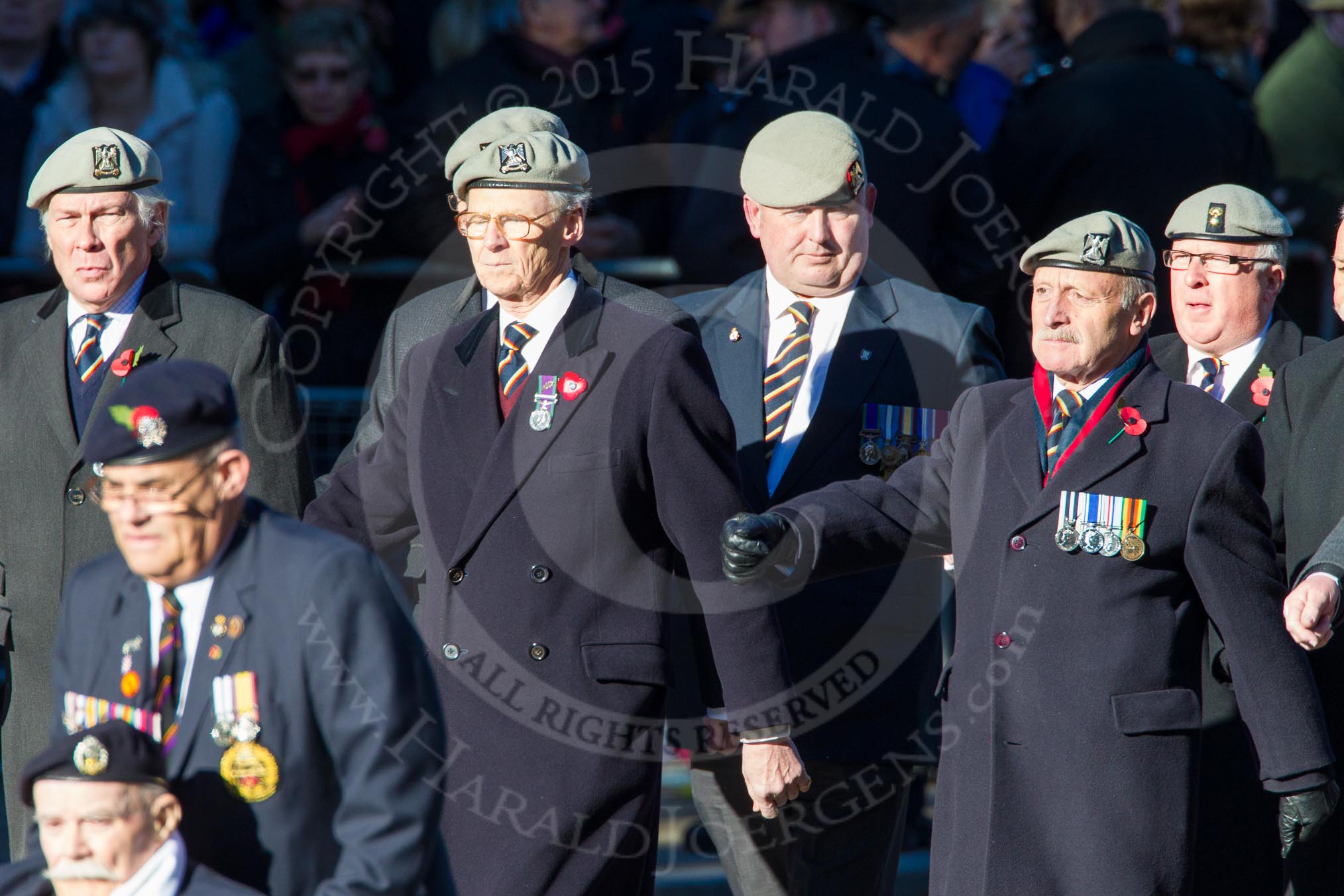 Remembrance Sunday Cenotaph March Past 2013: A34 -Royal Hampshire Regiment Comrades Association..
Press stand opposite the Foreign Office building, Whitehall, London SW1,
London,
Greater London,
United Kingdom,
on 10 November 2013 at 11:59, image #1303