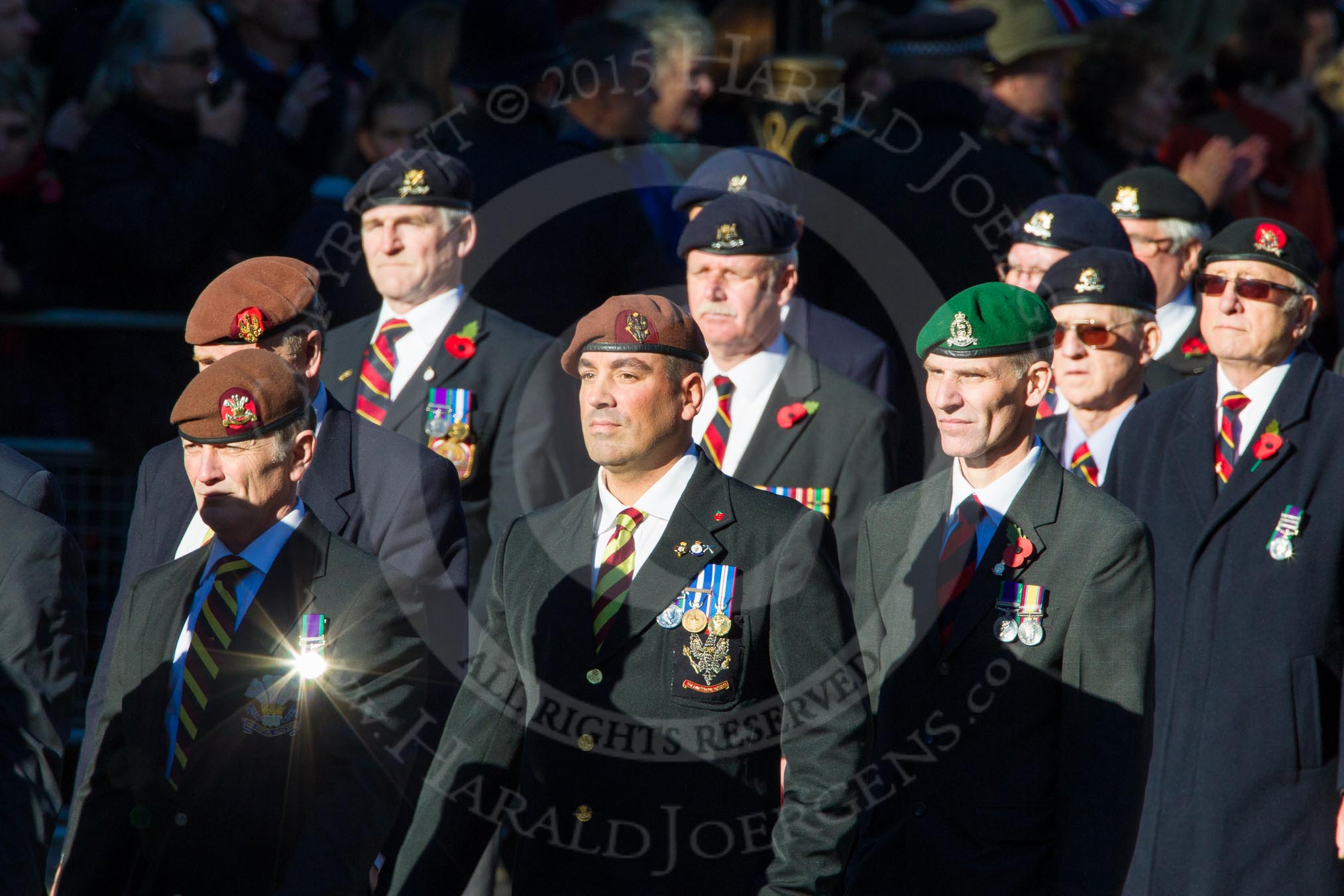 Photo 1311101159381D40448HaraldJoergens Remembrance Sunday Cenotaph March Past 2013: B5 - Kings Royal Hussars Regimental Association..
Press stand opposite the Foreign Office building, Whitehall, London SW1,
London,
Greater London,
United Kingdom,
on 10 November 2013 at 11:59, image #1333
