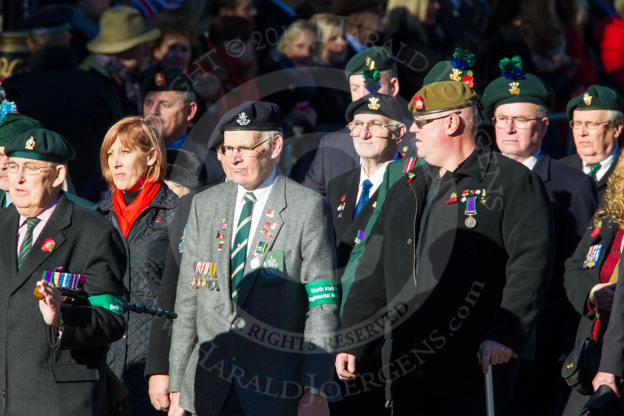 Remembrance Sunday Cenotaph March Past 2013: B11 - North Irish Horse & Irish Regiments Old Comrades Association..
Press stand opposite the Foreign Office building, Whitehall, London SW1,
London,
Greater London,
United Kingdom,
on 10 November 2013 at 12:00, image #1375