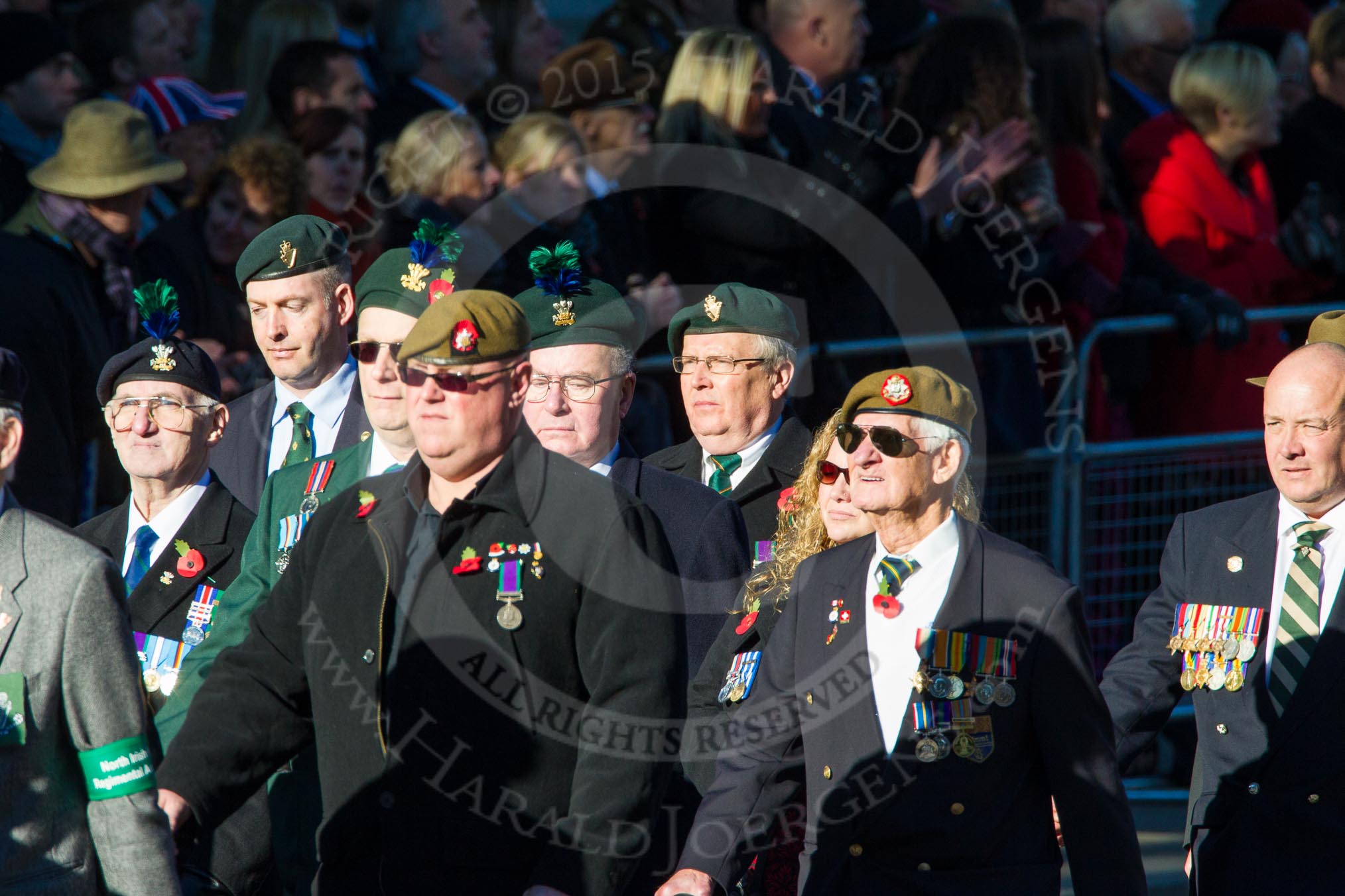 Remembrance Sunday Cenotaph March Past 2013: B11 - North Irish Horse & Irish Regiments Old Comrades Association..
Press stand opposite the Foreign Office building, Whitehall, London SW1,
London,
Greater London,
United Kingdom,
on 10 November 2013 at 12:00, image #1376