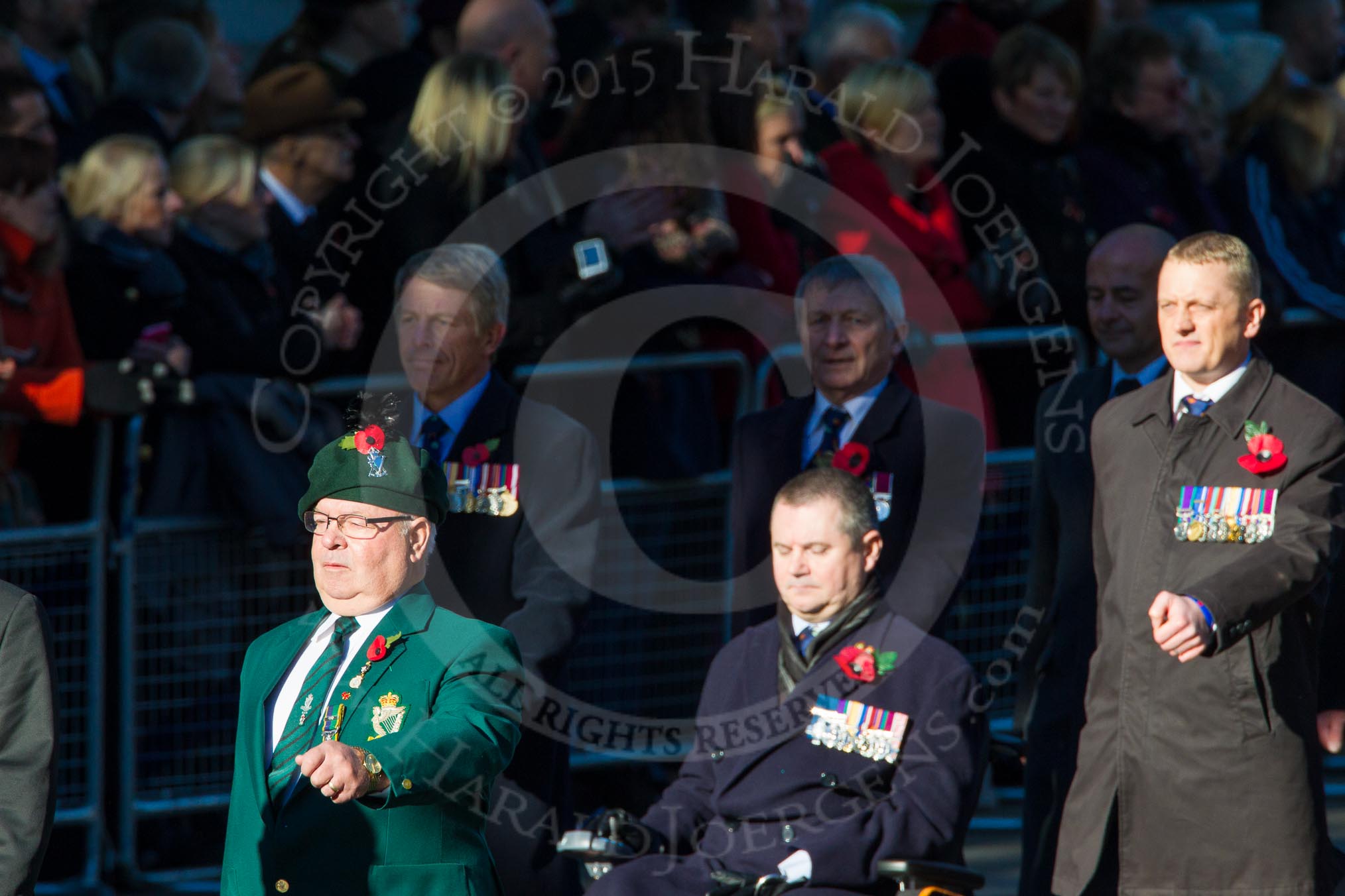 Remembrance Sunday Cenotaph March Past 2013: B11 - North Irish Horse & Irish Regiments Old Comrades Association..
Press stand opposite the Foreign Office building, Whitehall, London SW1,
London,
Greater London,
United Kingdom,
on 10 November 2013 at 12:00, image #1379