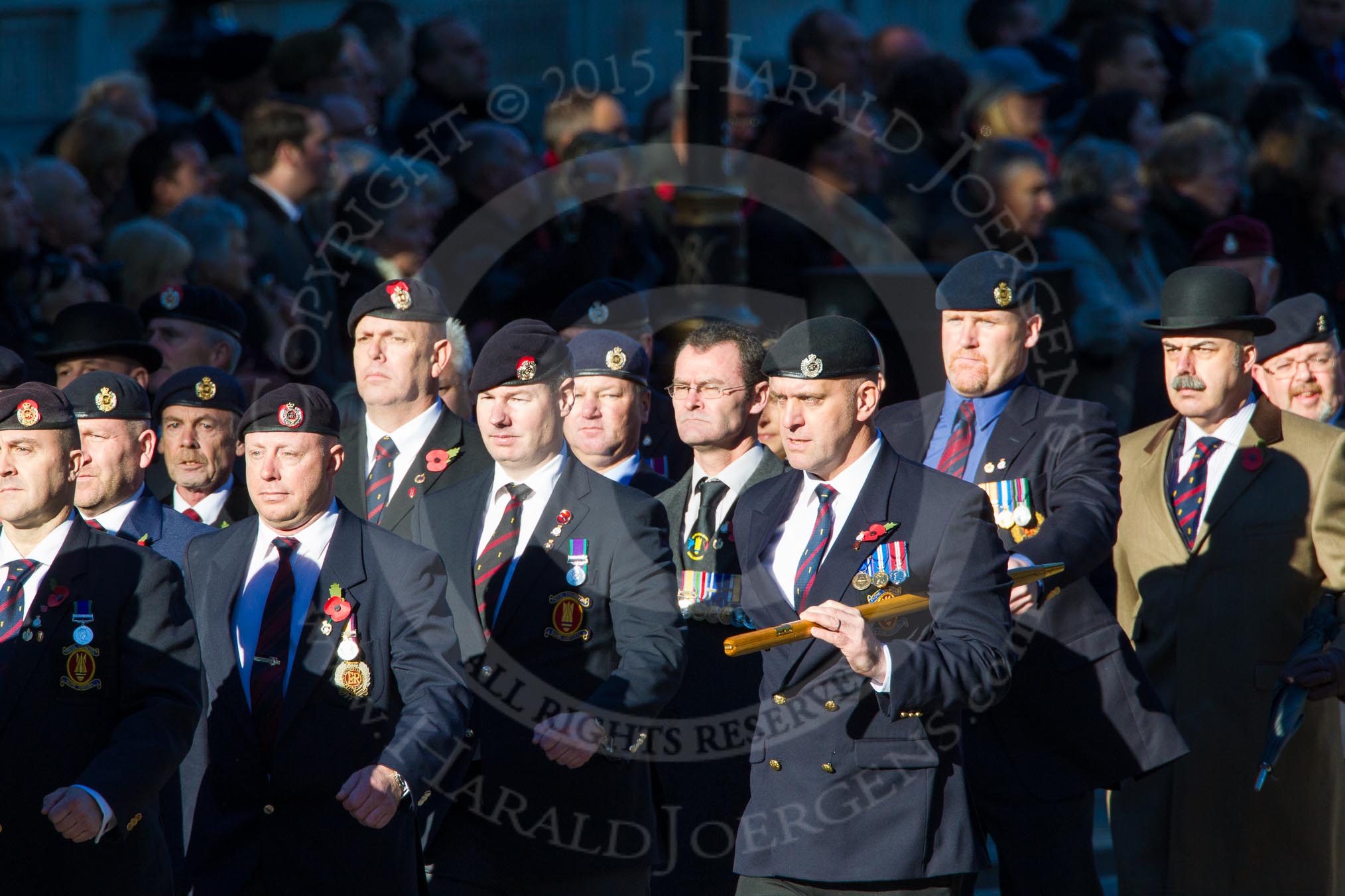 Remembrance Sunday Cenotaph March Past 2013: B21 - Royal Engineers Bomb Disposal Association..
Press stand opposite the Foreign Office building, Whitehall, London SW1,
London,
Greater London,
United Kingdom,
on 10 November 2013 at 12:02, image #1476