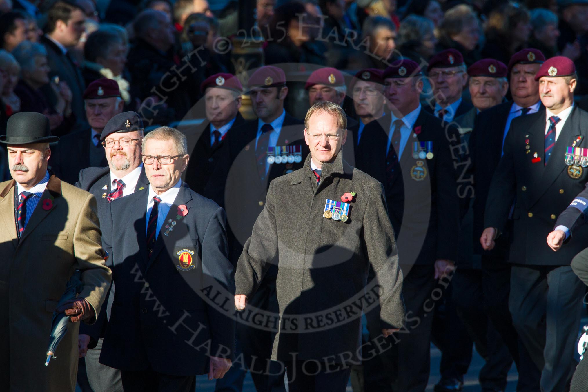 Remembrance Sunday Cenotaph March Past 2013: B21 - Royal Engineers Bomb Disposal Association..
Press stand opposite the Foreign Office building, Whitehall, London SW1,
London,
Greater London,
United Kingdom,
on 10 November 2013 at 12:02, image #1480