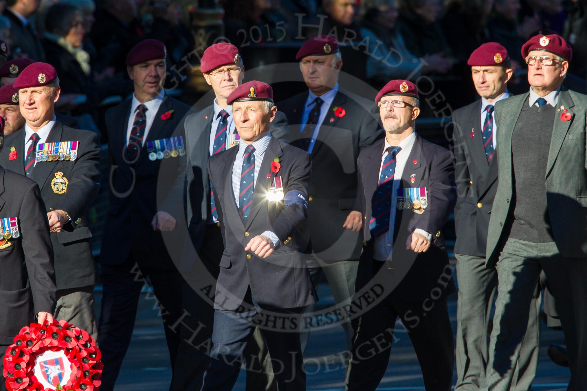 Remembrance Sunday Cenotaph March Past 2013: B22 - Airborne Engineers Association..
Press stand opposite the Foreign Office building, Whitehall, London SW1,
London,
Greater London,
United Kingdom,
on 10 November 2013 at 12:02, image #1487