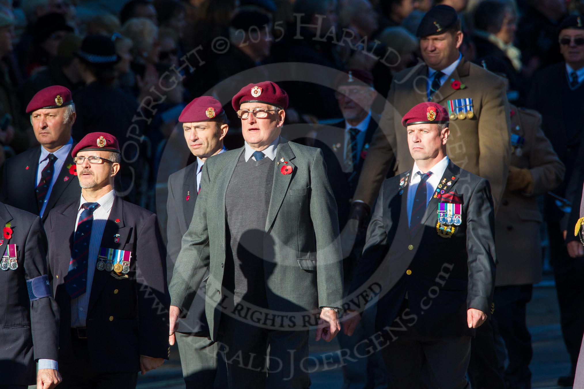Remembrance Sunday Cenotaph March Past 2013: B22 - Airborne Engineers Association..
Press stand opposite the Foreign Office building, Whitehall, London SW1,
London,
Greater London,
United Kingdom,
on 10 November 2013 at 12:02, image #1491