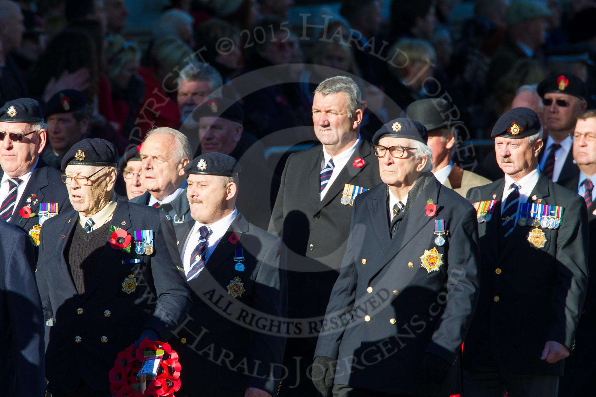 Remembrance Sunday Cenotaph March Past 2013: B26 - Royal Army Service Corps & Royal Corps of Transport Association..
Press stand opposite the Foreign Office building, Whitehall, London SW1,
London,
Greater London,
United Kingdom,
on 10 November 2013 at 12:03, image #1529