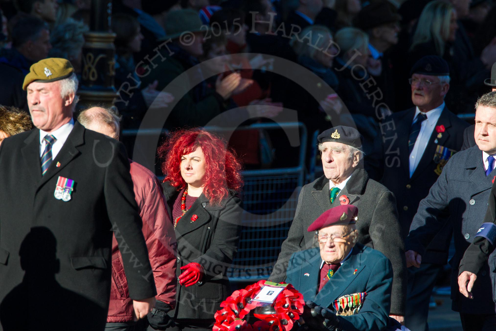 Remembrance Sunday Cenotaph March Past 2013: B30 - Reconnaissance Corps..
Press stand opposite the Foreign Office building, Whitehall, London SW1,
London,
Greater London,
United Kingdom,
on 10 November 2013 at 12:03, image #1566