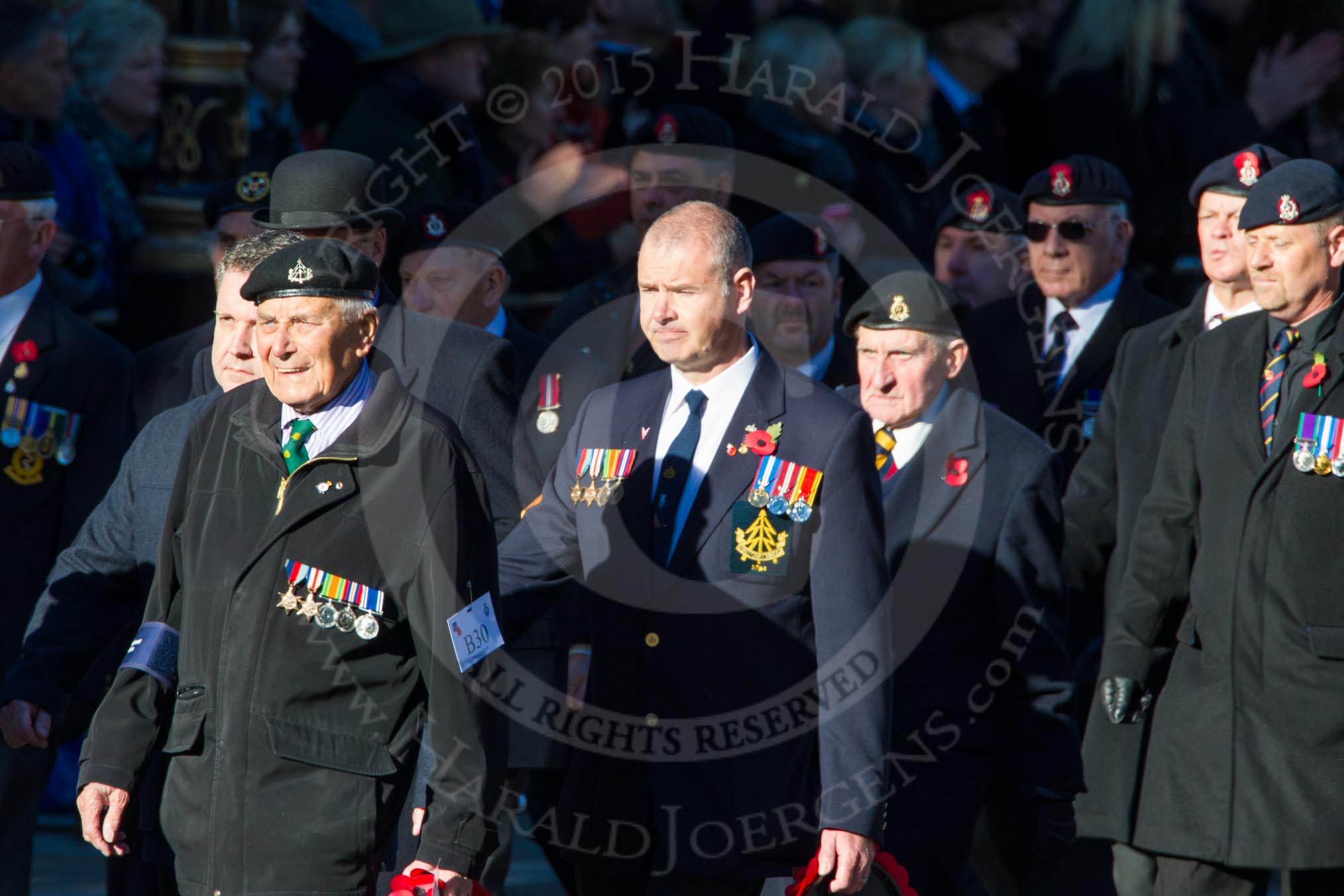 Remembrance Sunday Cenotaph March Past 2013: B30 - Reconnaissance Corps..
Press stand opposite the Foreign Office building, Whitehall, London SW1,
London,
Greater London,
United Kingdom,
on 10 November 2013 at 12:03, image #1569