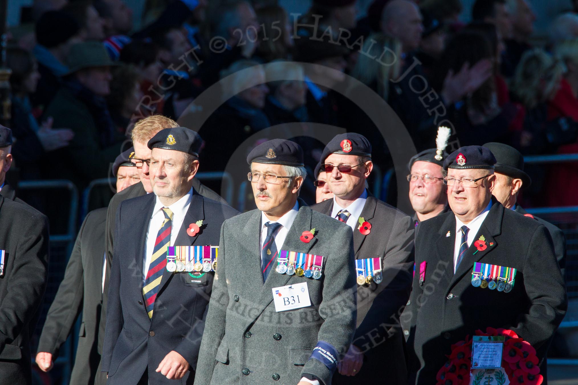 Remembrance Sunday Cenotaph March Past 2013: B31 - Royal Army Medical Corps Association..
Press stand opposite the Foreign Office building, Whitehall, London SW1,
London,
Greater London,
United Kingdom,
on 10 November 2013 at 12:03, image #1572