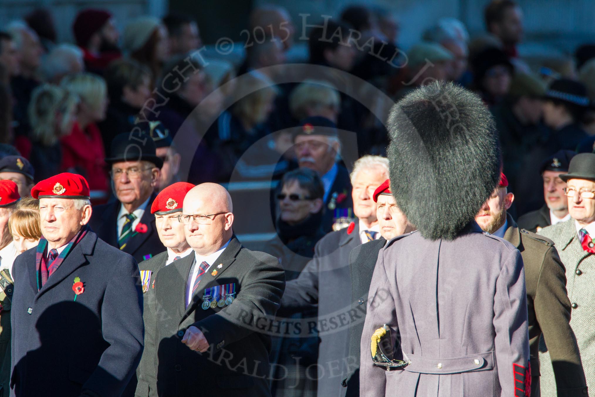 Remembrance Sunday Cenotaph March Past 2013: B33 - Royal Military Police Association..
Press stand opposite the Foreign Office building, Whitehall, London SW1,
London,
Greater London,
United Kingdom,
on 10 November 2013 at 12:04, image #1601
