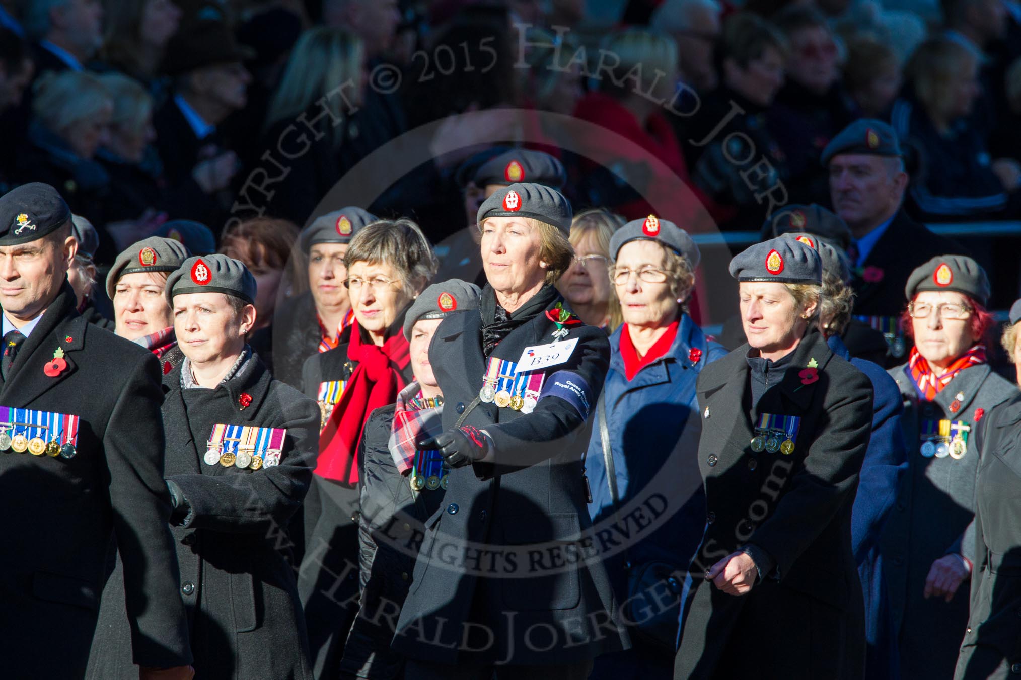Remembrance Sunday Cenotaph March Past 2013: B39 - Queen Alexandra's Royal Army Nursing Corps Association..
Press stand opposite the Foreign Office building, Whitehall, London SW1,
London,
Greater London,
United Kingdom,
on 10 November 2013 at 12:04, image #1636