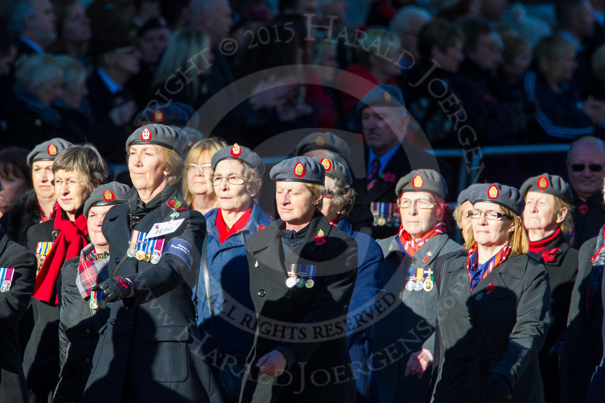 Remembrance Sunday Cenotaph March Past 2013: B39 - Queen Alexandra's Royal Army Nursing Corps Association..
Press stand opposite the Foreign Office building, Whitehall, London SW1,
London,
Greater London,
United Kingdom,
on 10 November 2013 at 12:04, image #1637