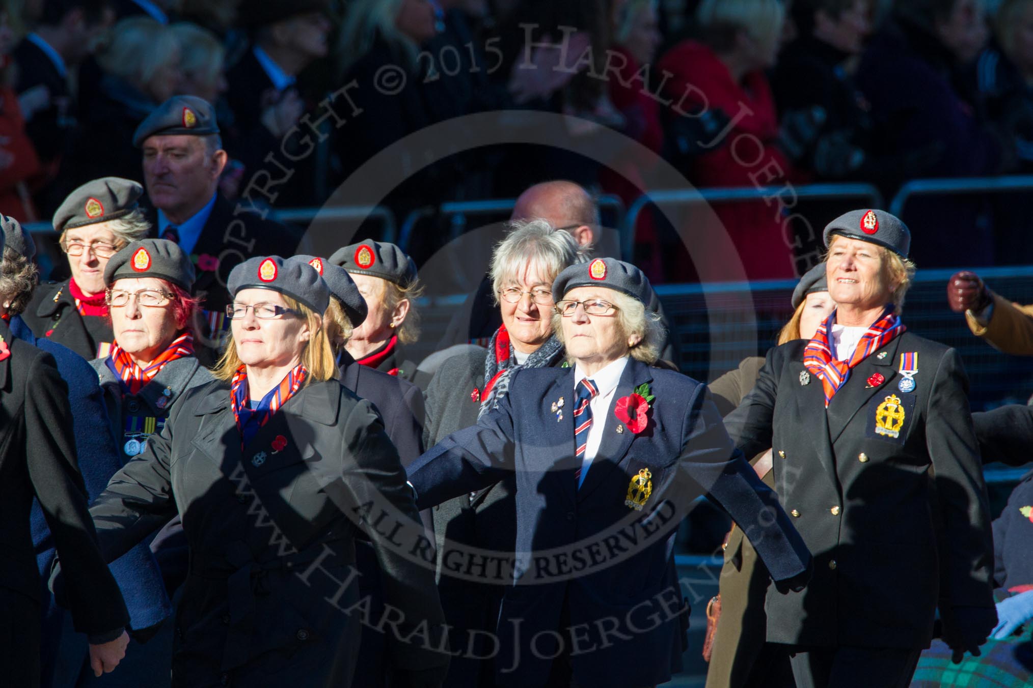 Remembrance Sunday Cenotaph March Past 2013: B39 - Queen Alexandra's Royal Army Nursing Corps Association..
Press stand opposite the Foreign Office building, Whitehall, London SW1,
London,
Greater London,
United Kingdom,
on 10 November 2013 at 12:04, image #1639