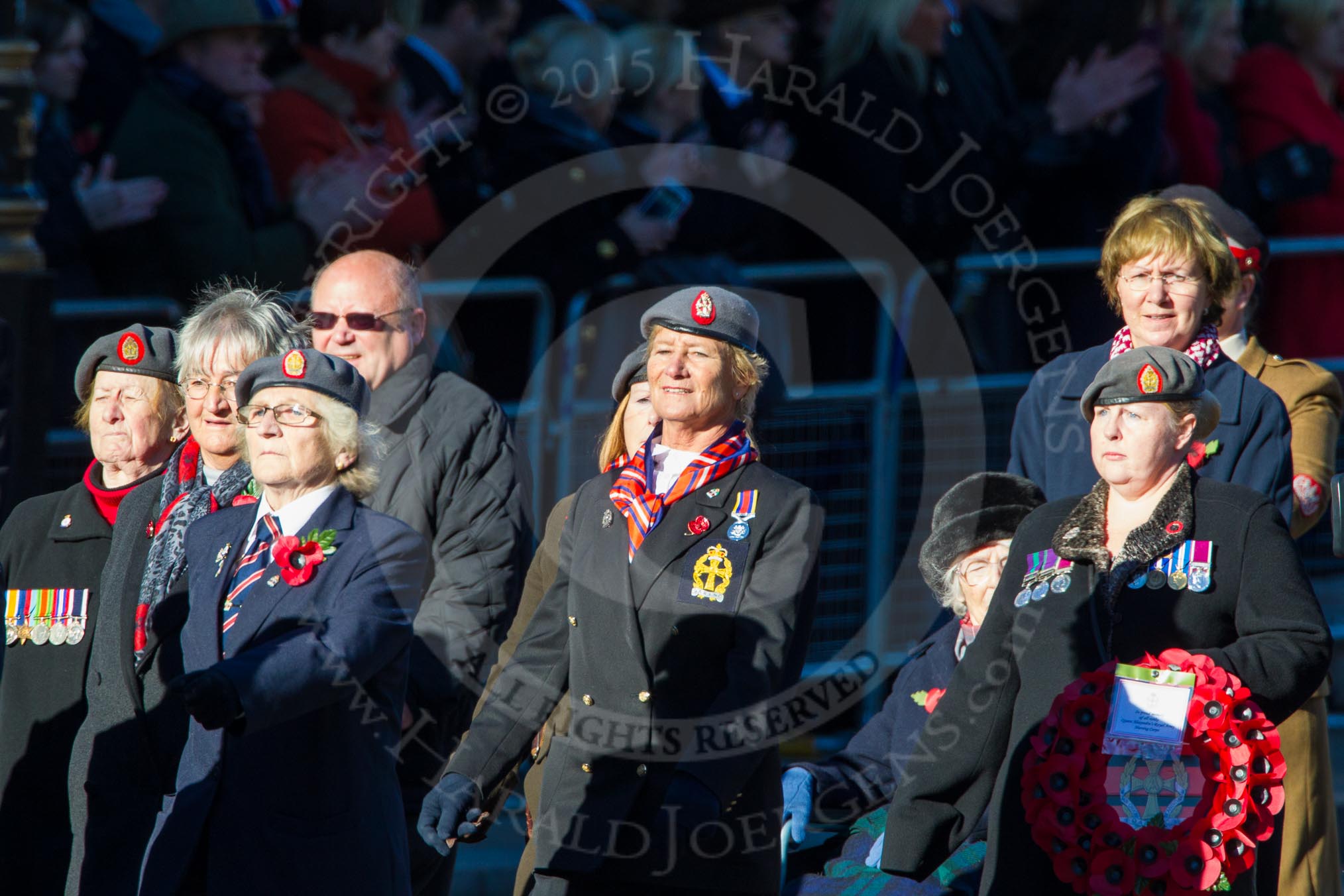 Remembrance Sunday Cenotaph March Past 2013: B39 - Queen Alexandra's Royal Army Nursing Corps Association..
Press stand opposite the Foreign Office building, Whitehall, London SW1,
London,
Greater London,
United Kingdom,
on 10 November 2013 at 12:04, image #1643