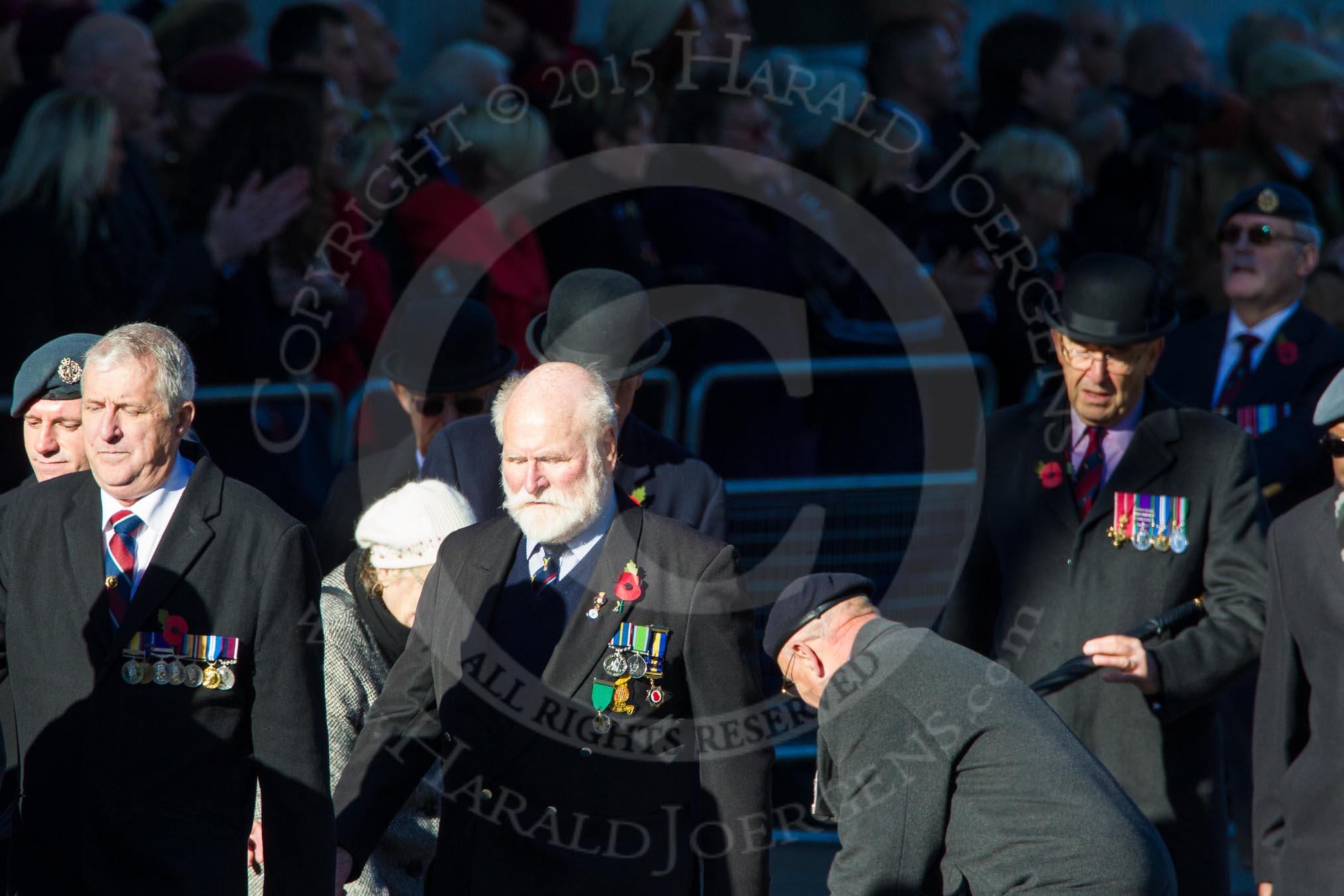 Remembrance Sunday Cenotaph March Past 2013: C2 - Royal Air Force Regiment Association..
Press stand opposite the Foreign Office building, Whitehall, London SW1,
London,
Greater London,
United Kingdom,
on 10 November 2013 at 12:05, image #1667